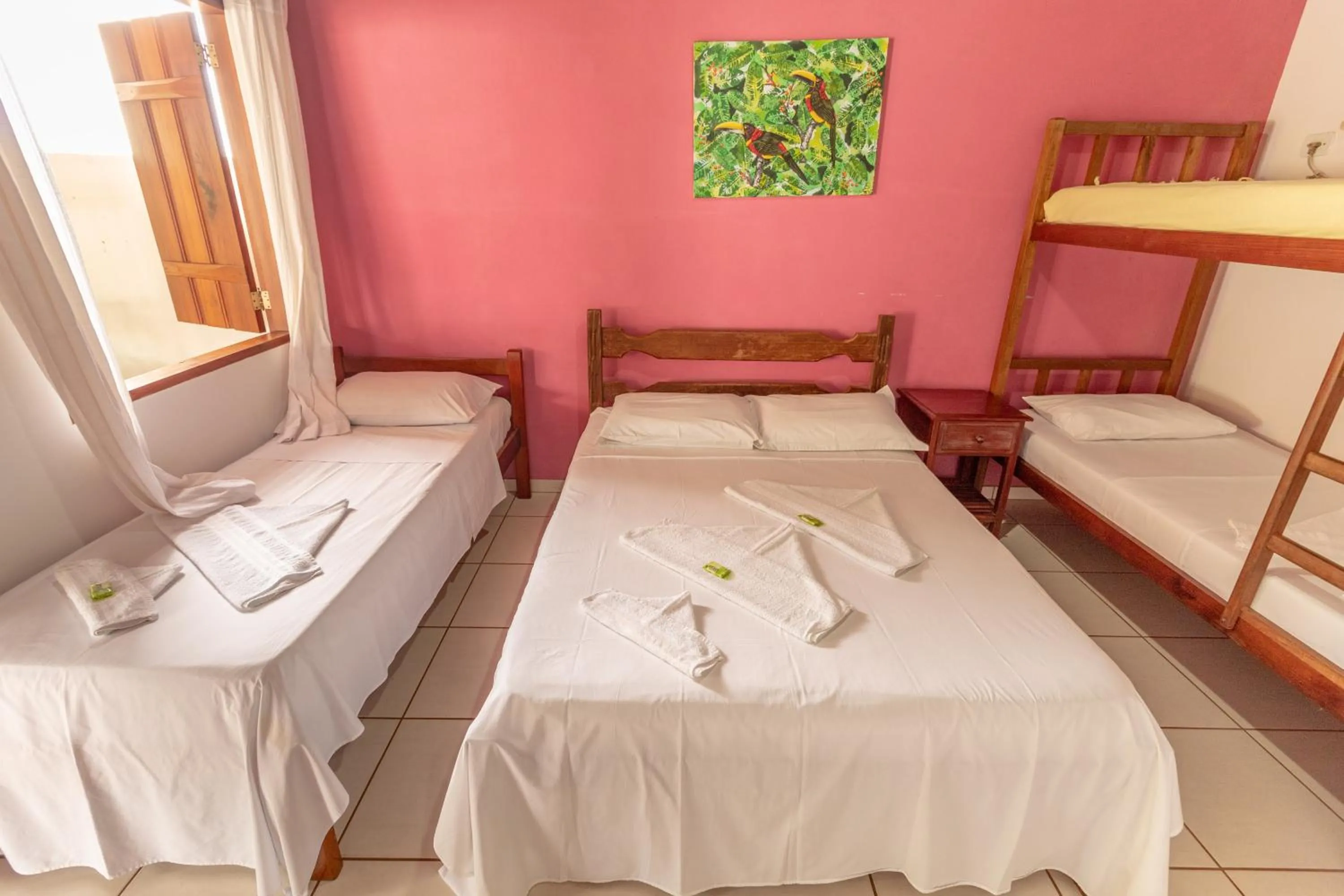 Bed in Pousada Luz do Sol