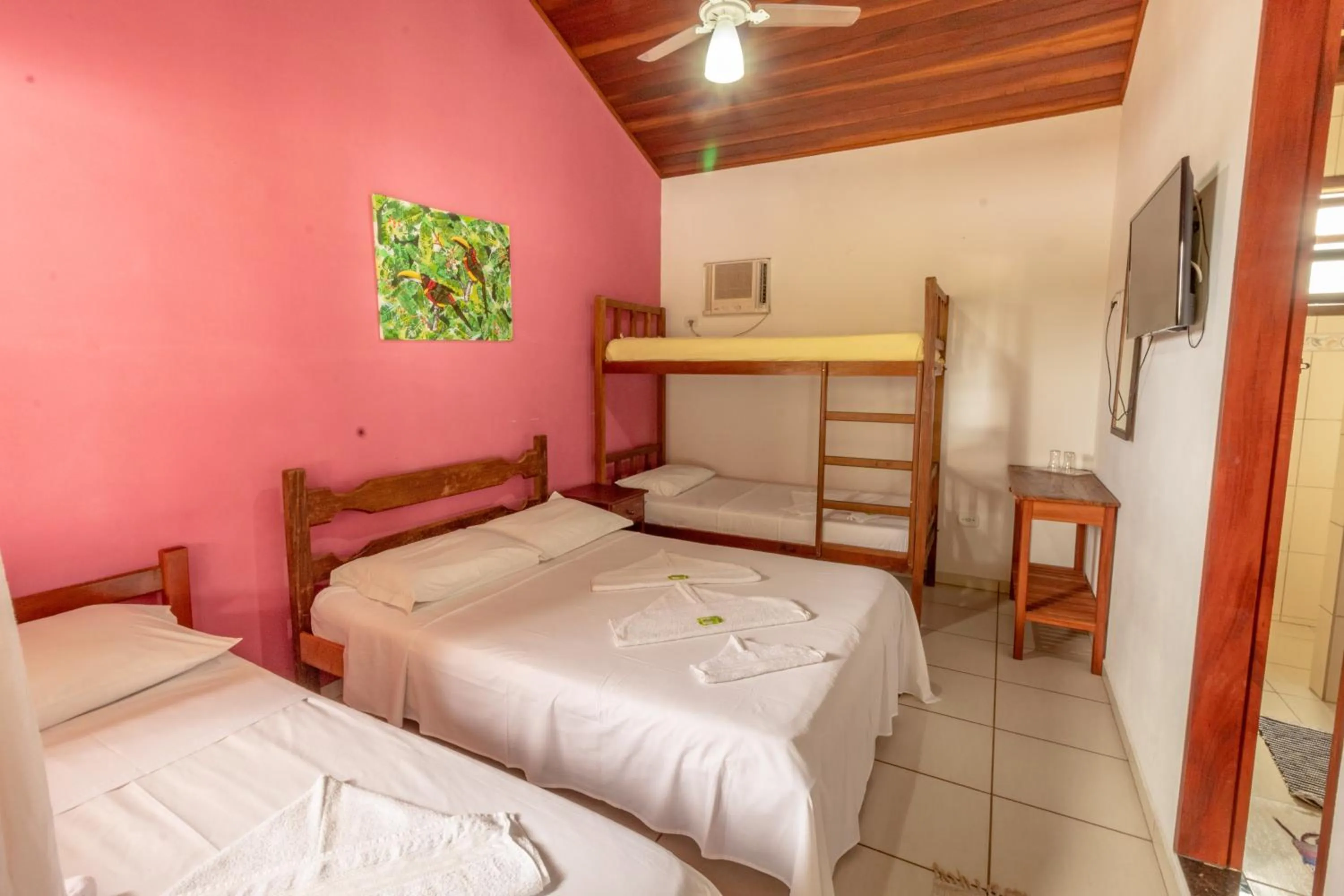 Bed in Pousada Luz do Sol