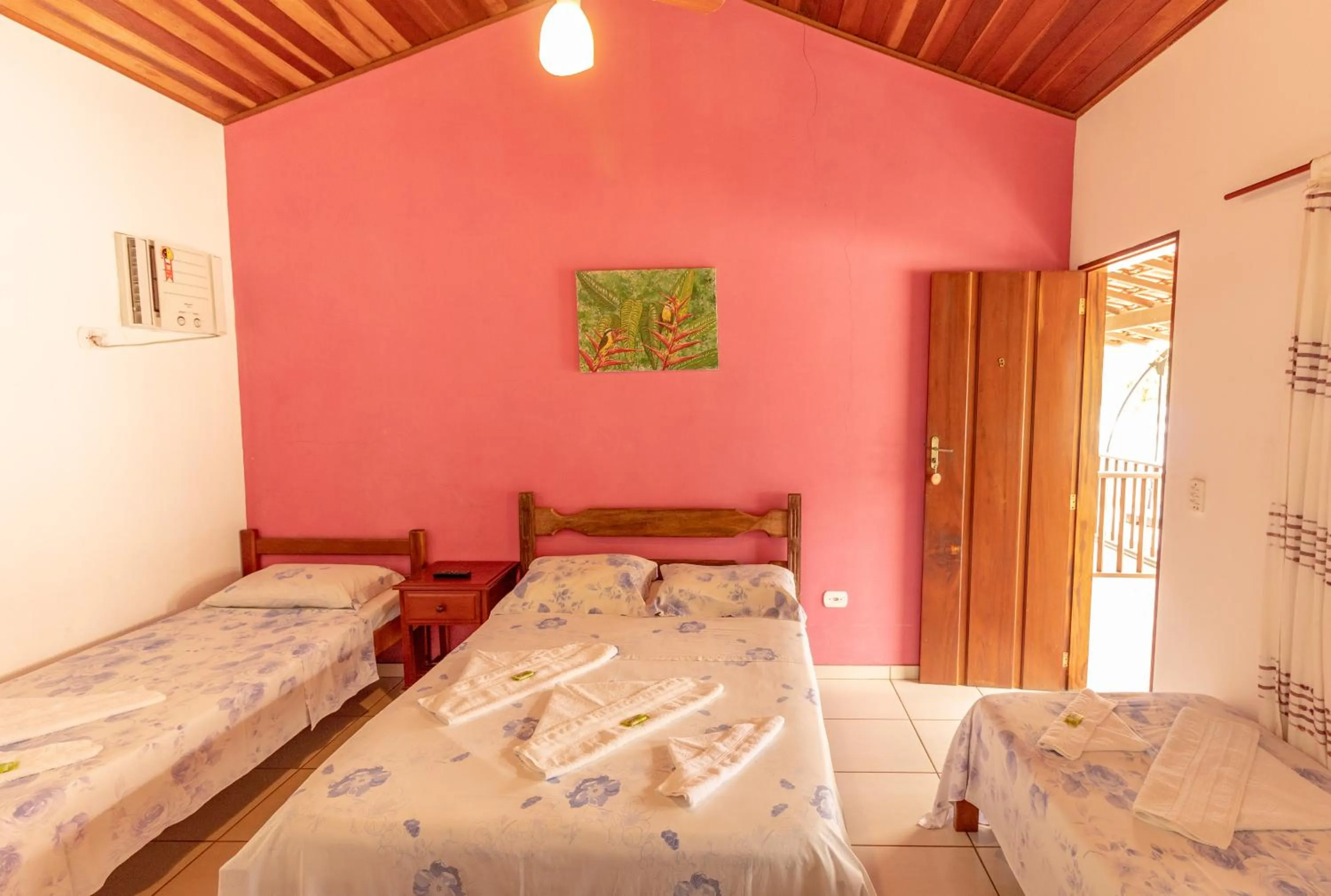 Bed in Pousada Luz do Sol