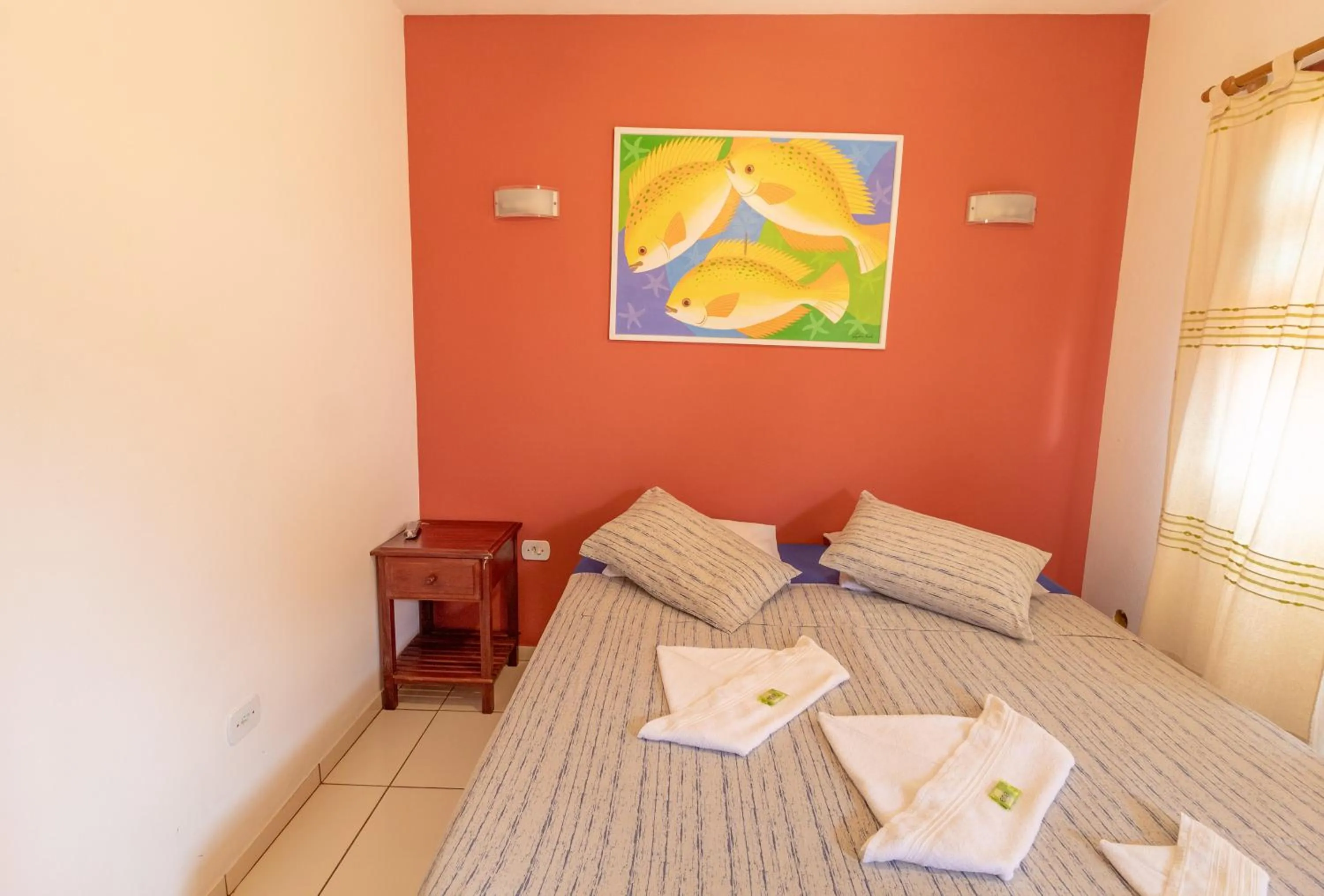 Bed in Pousada Luz do Sol