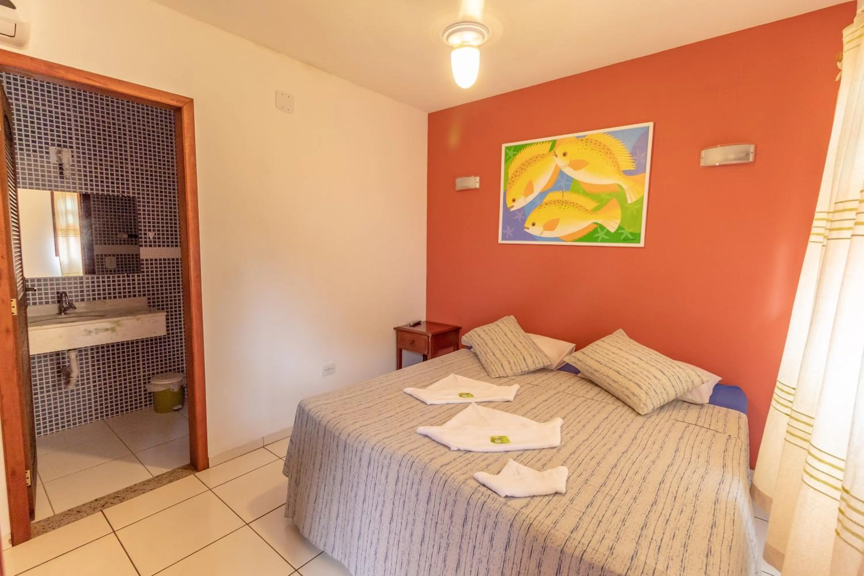 Bed in Pousada Luz do Sol