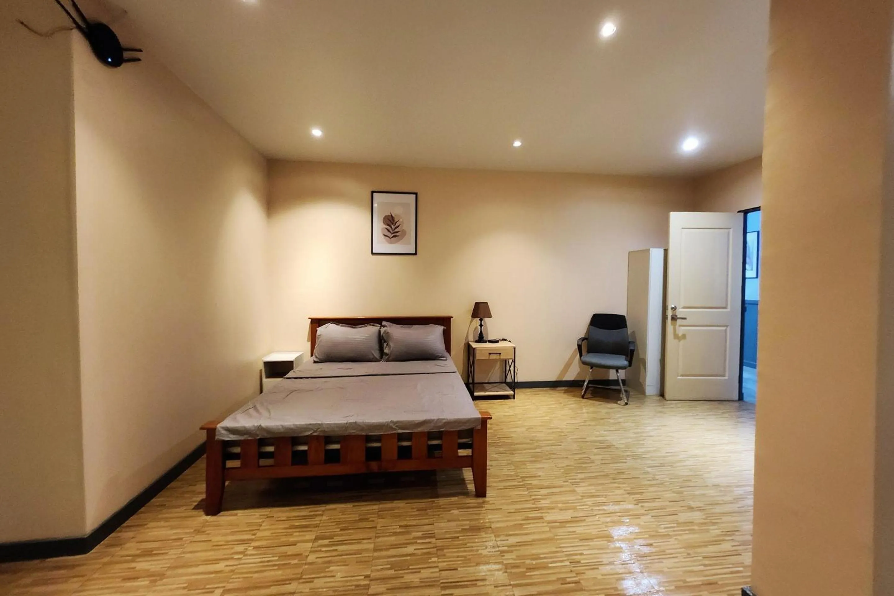 Bed in Freddo Studio Apartelle