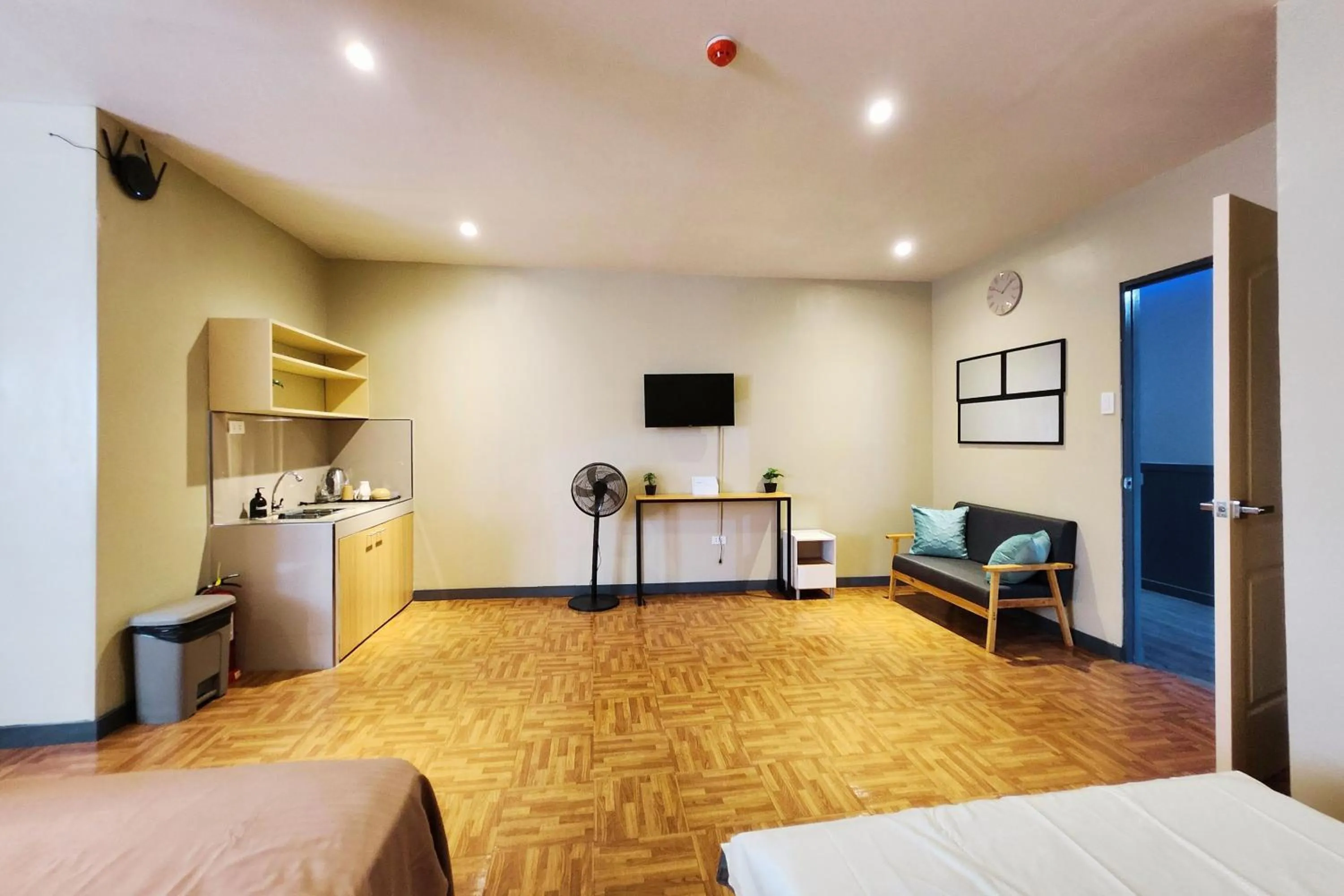 Bed in Freddo Studio Apartelle