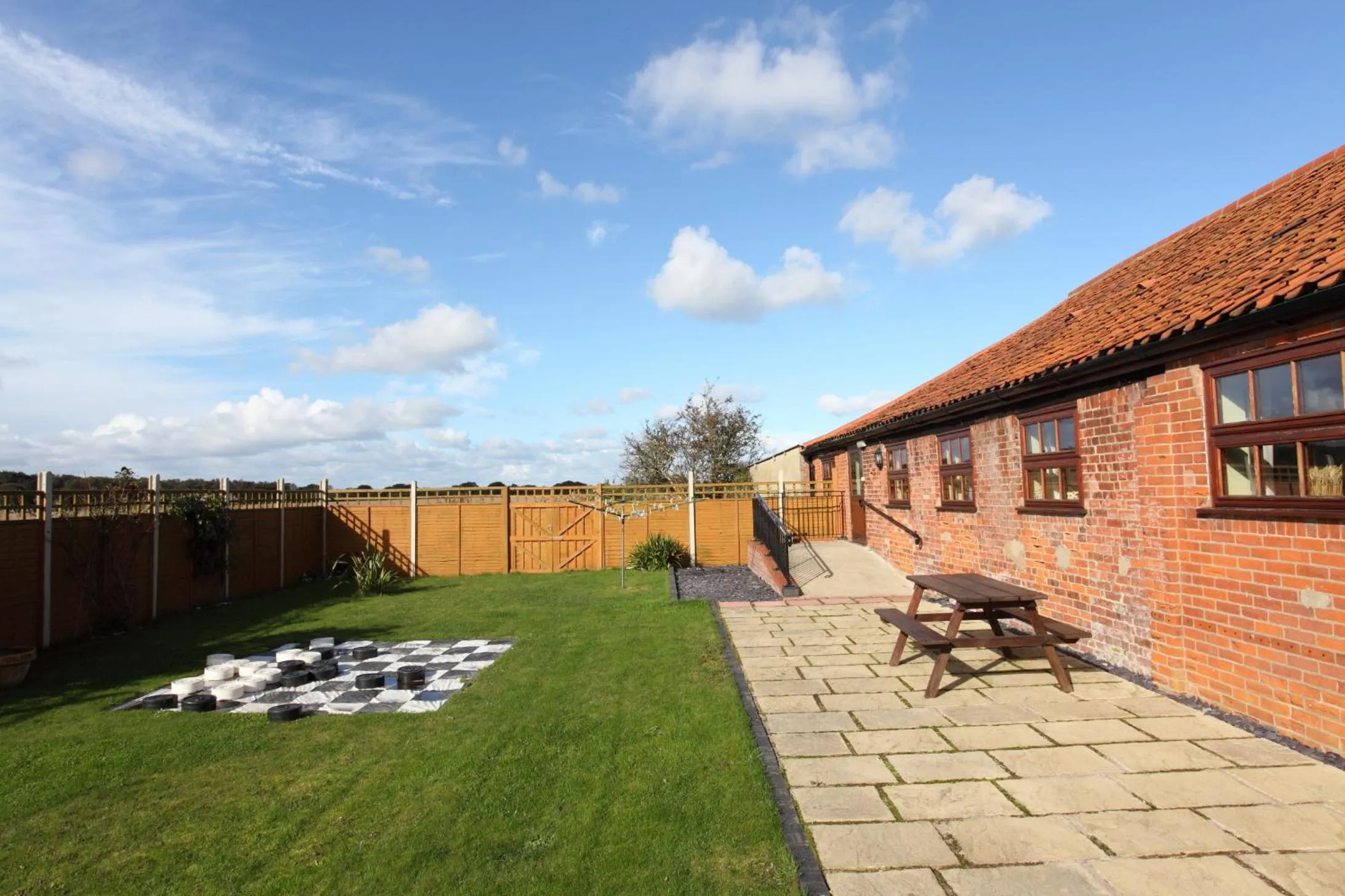 Patio in Dairy Barns