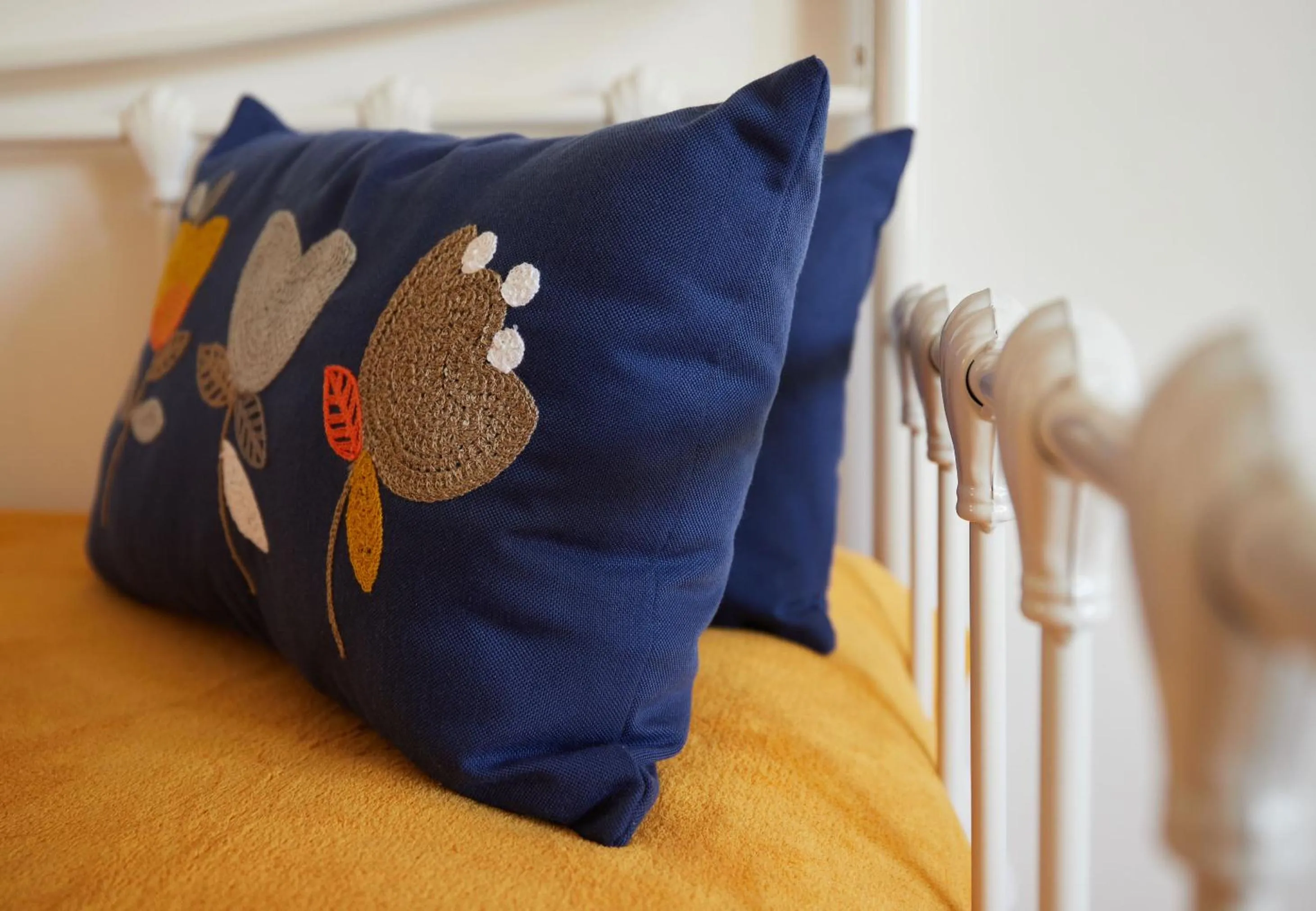 Decorative detail, Bed in Dairy Barns