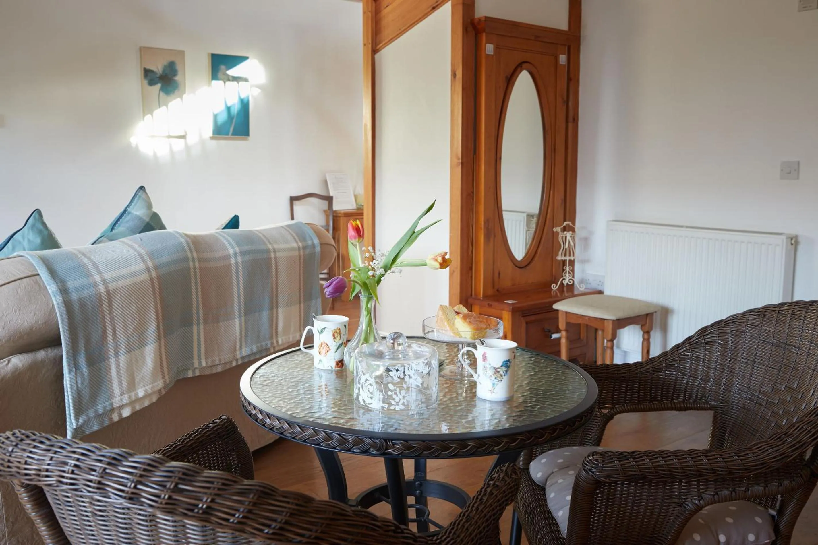 Seating area in Dairy Barns
