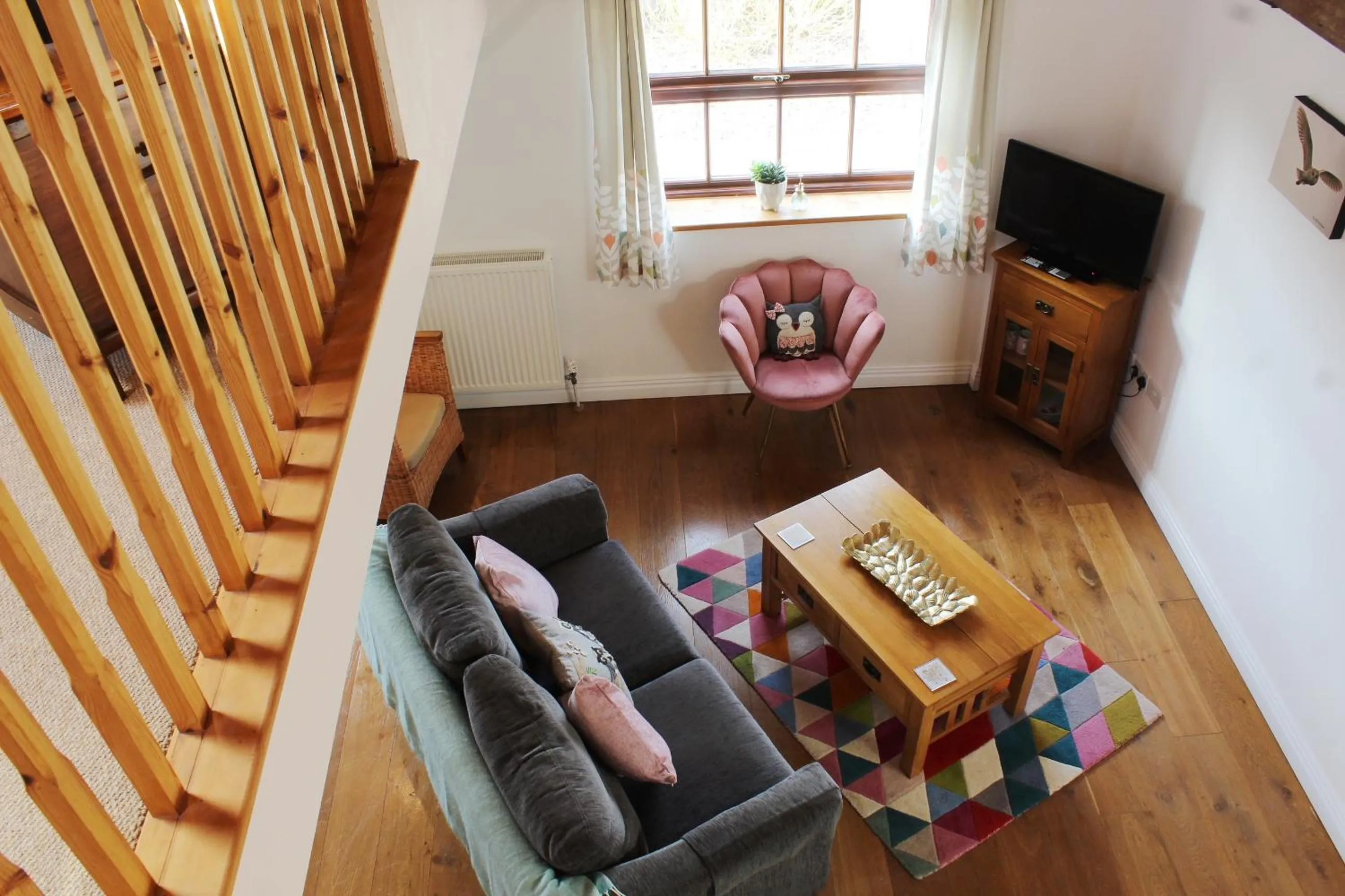 Living room in Dairy Barns