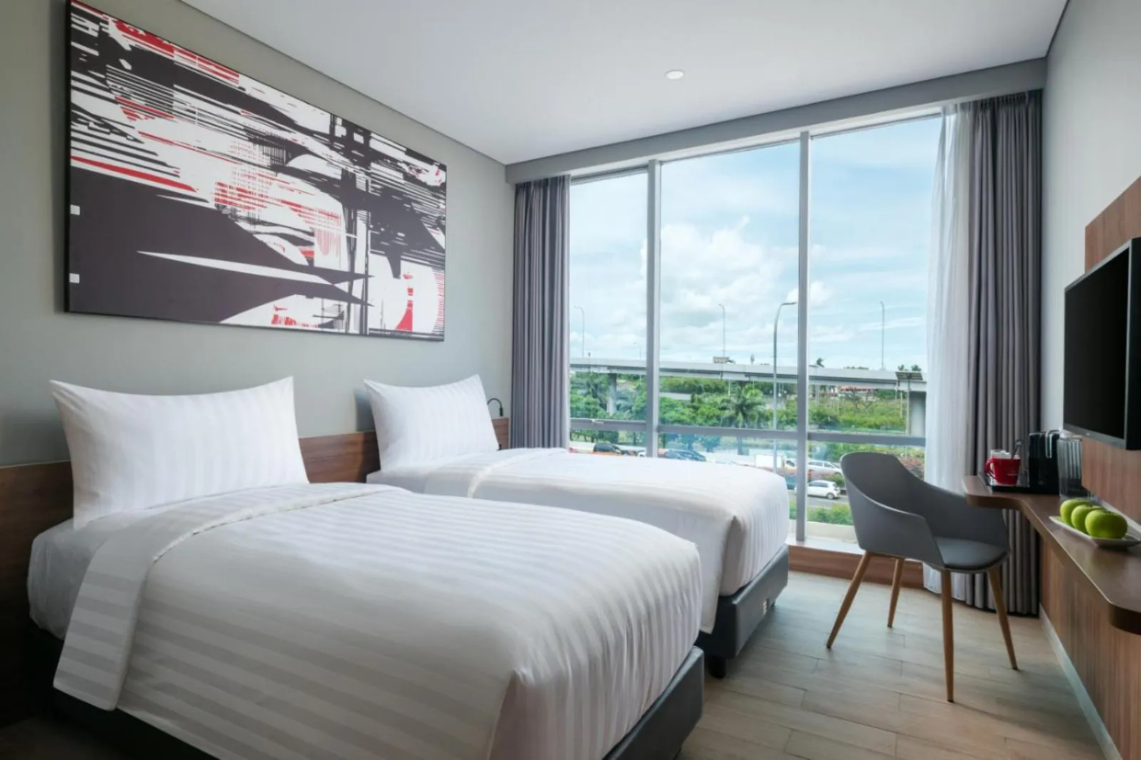 Bedroom, Bed in Hotel Neo Plus Airport Jakarta