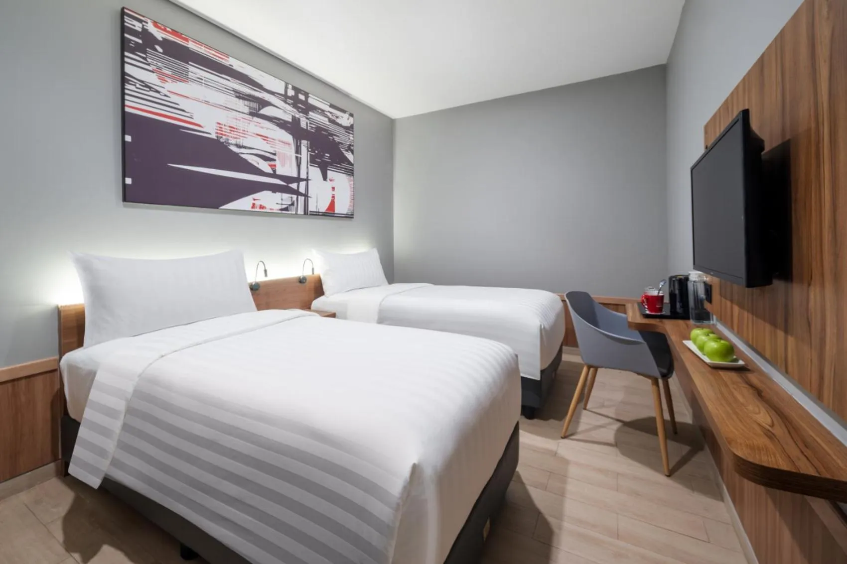 Bedroom, Bed in Hotel Neo Plus Airport Jakarta