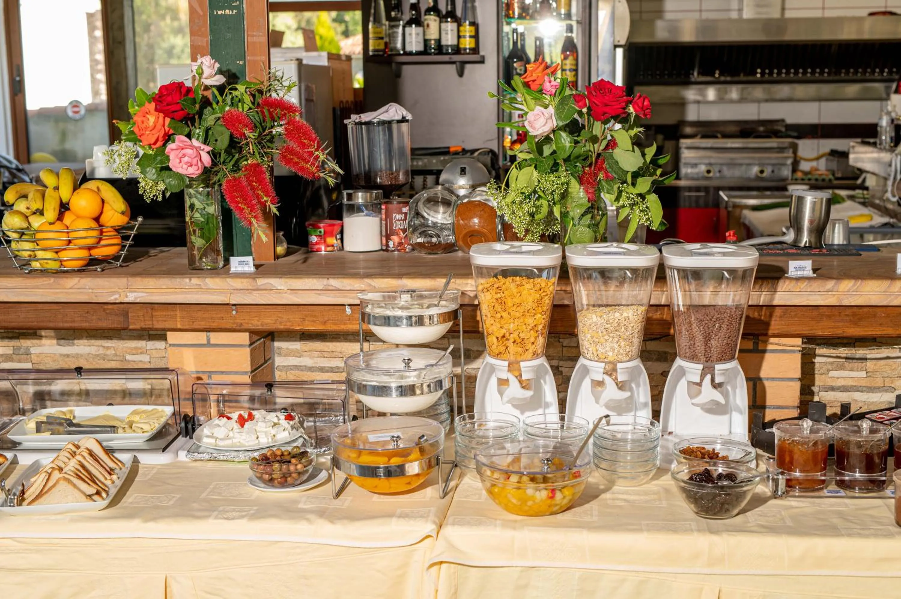 Breakfast in Kalloni village apartments