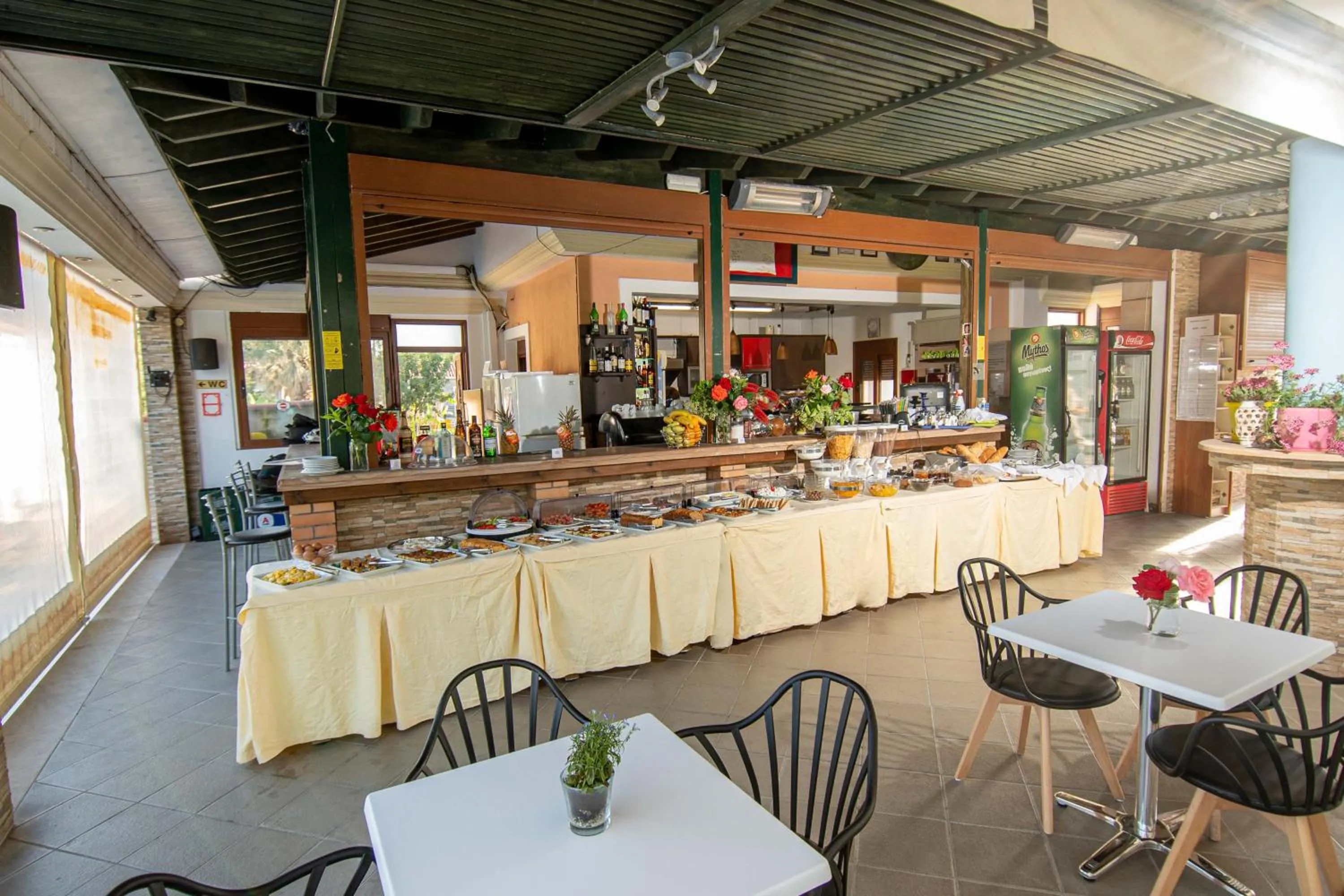 Breakfast in Kalloni village apartments