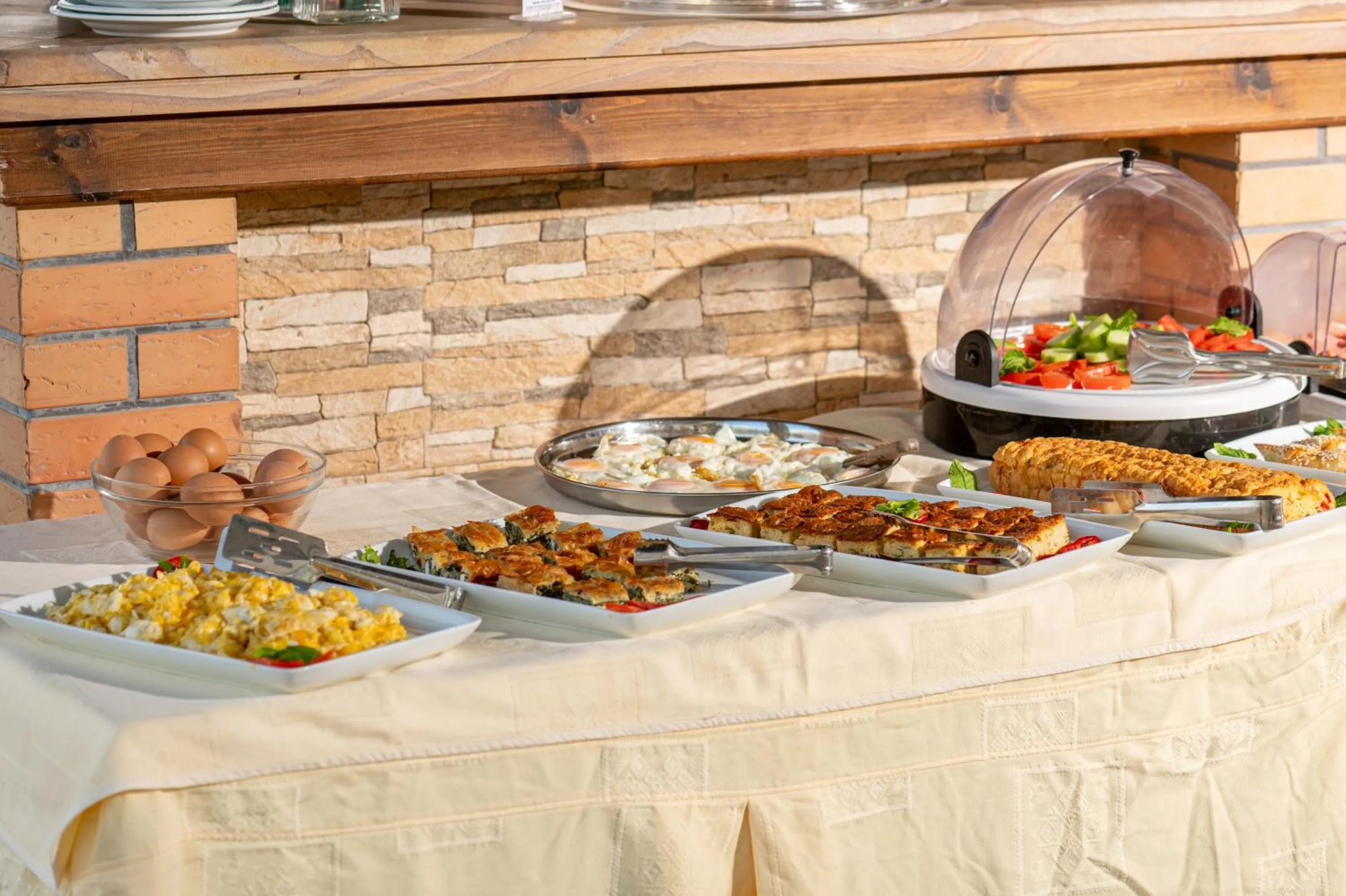 Breakfast in Kalloni village apartments