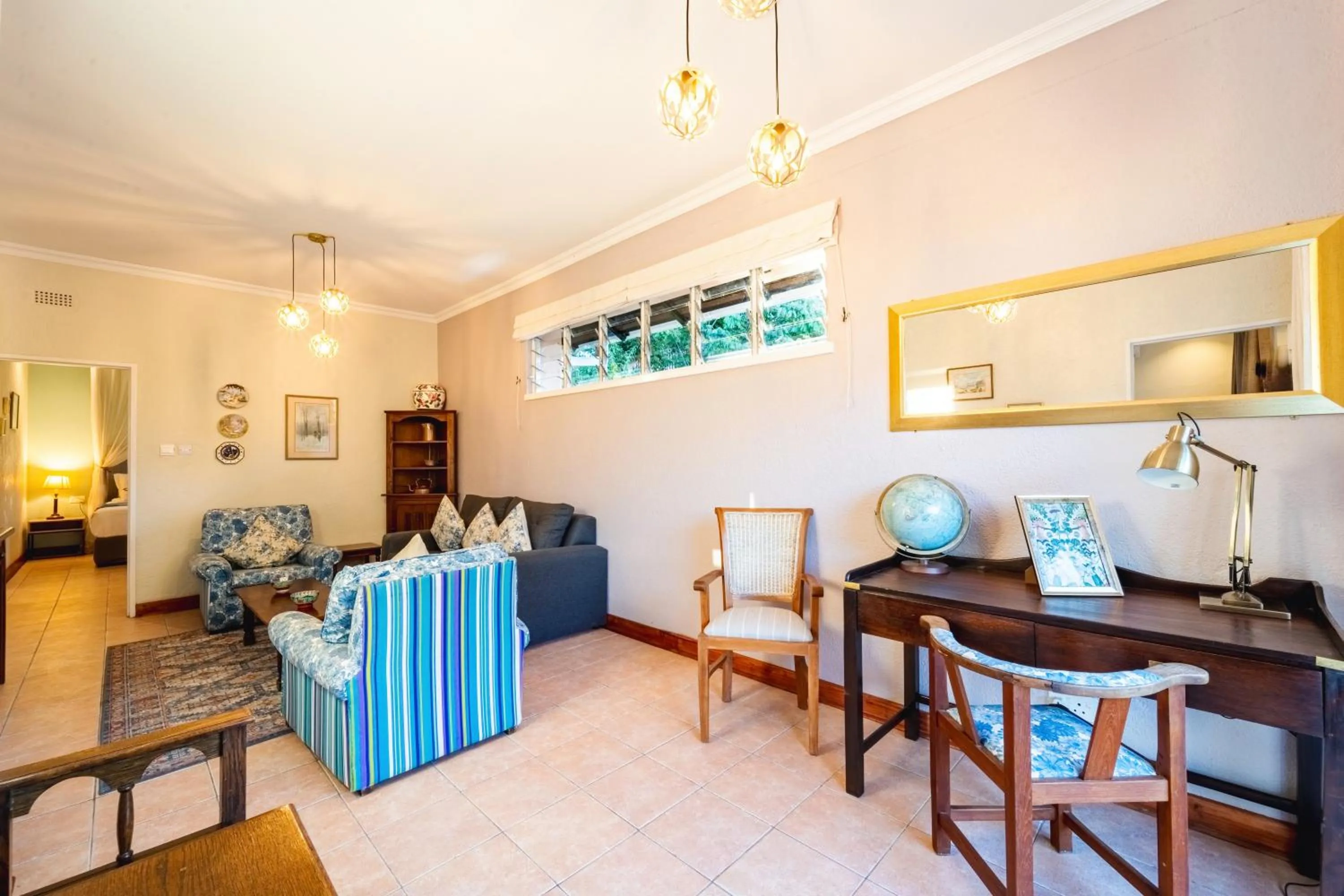 Living room in The Victorian Manor