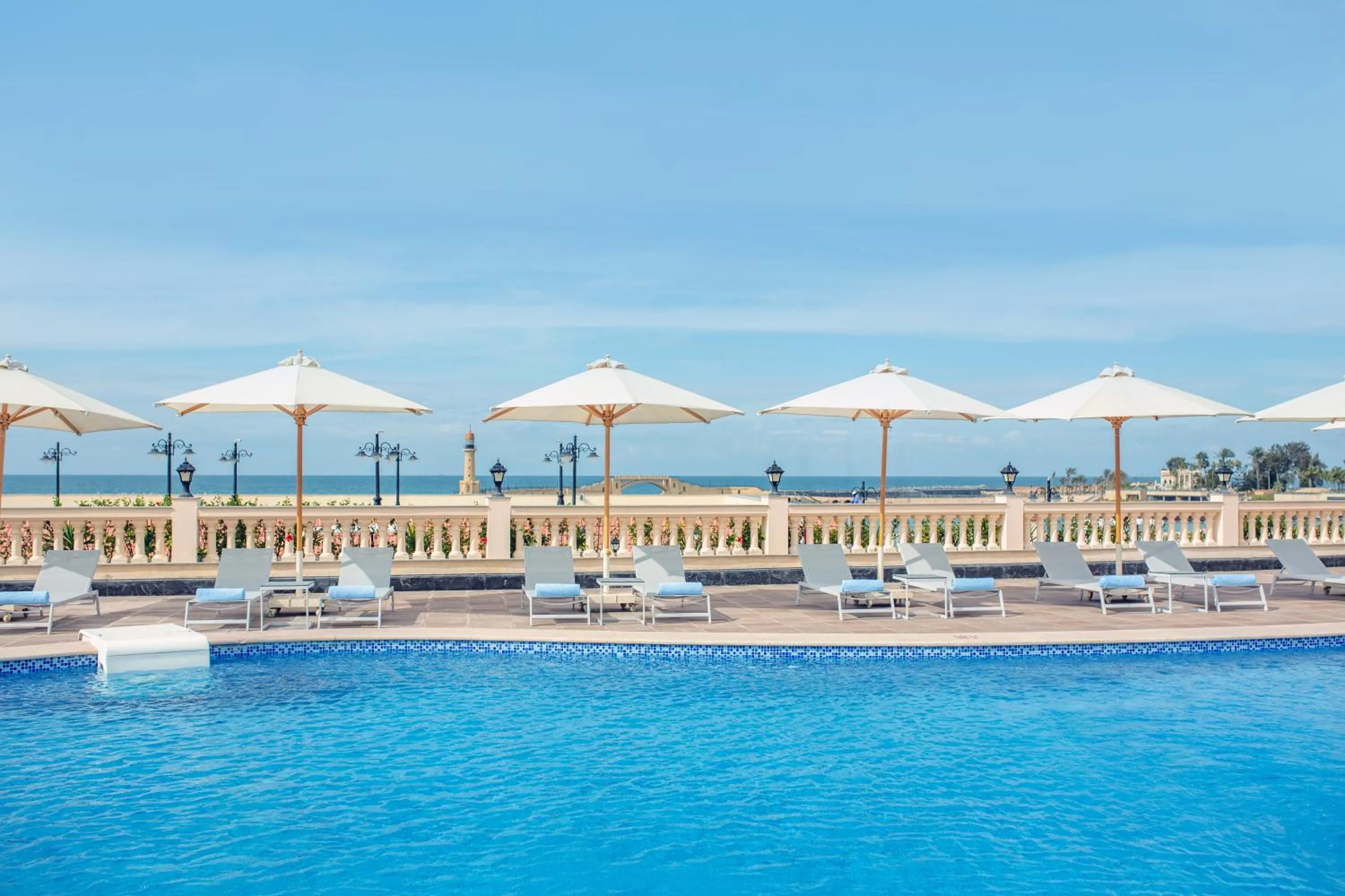 Pool view in Rixos Montaza Alexandria