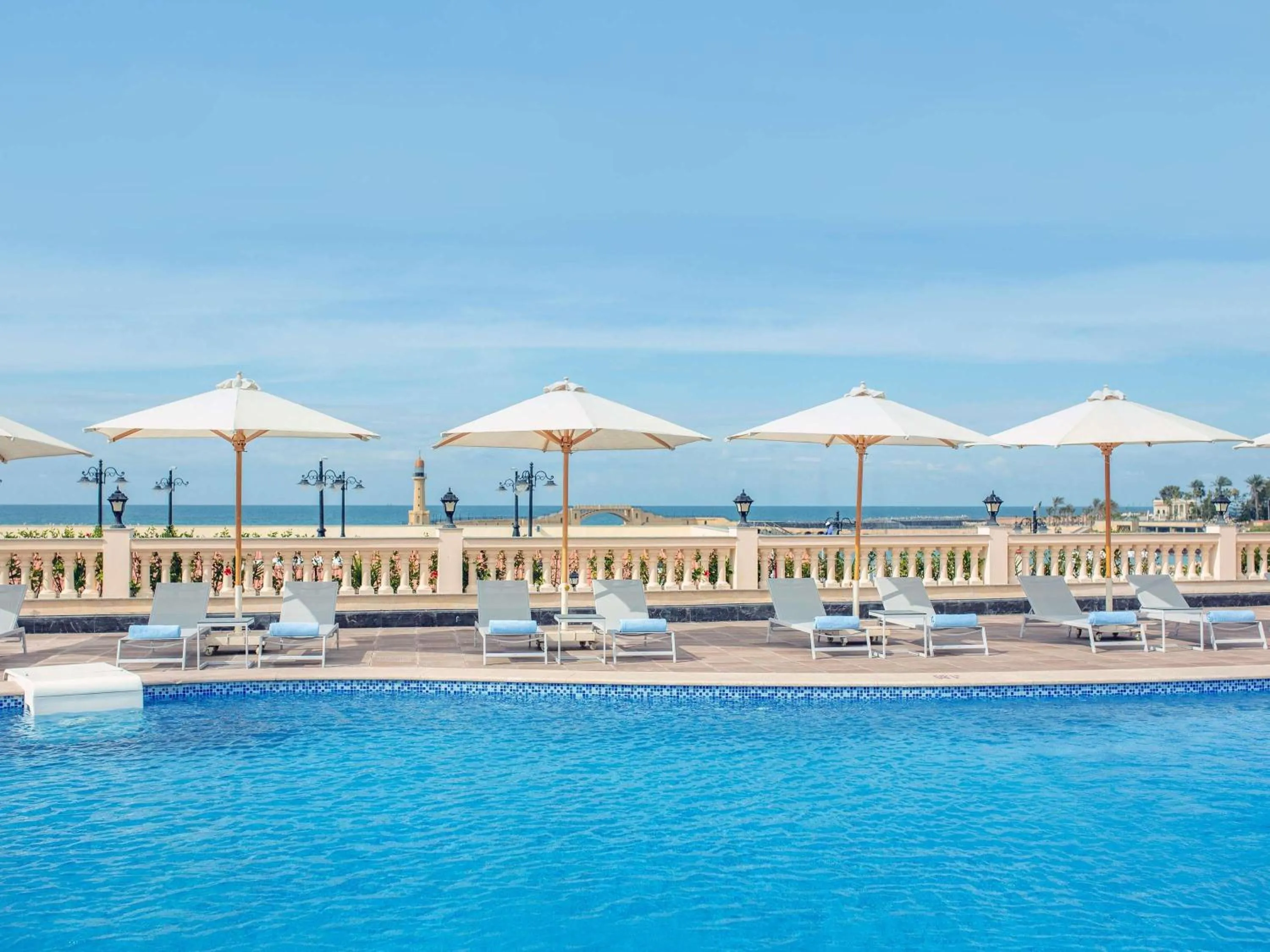 Pool view in Rixos Montaza Alexandria