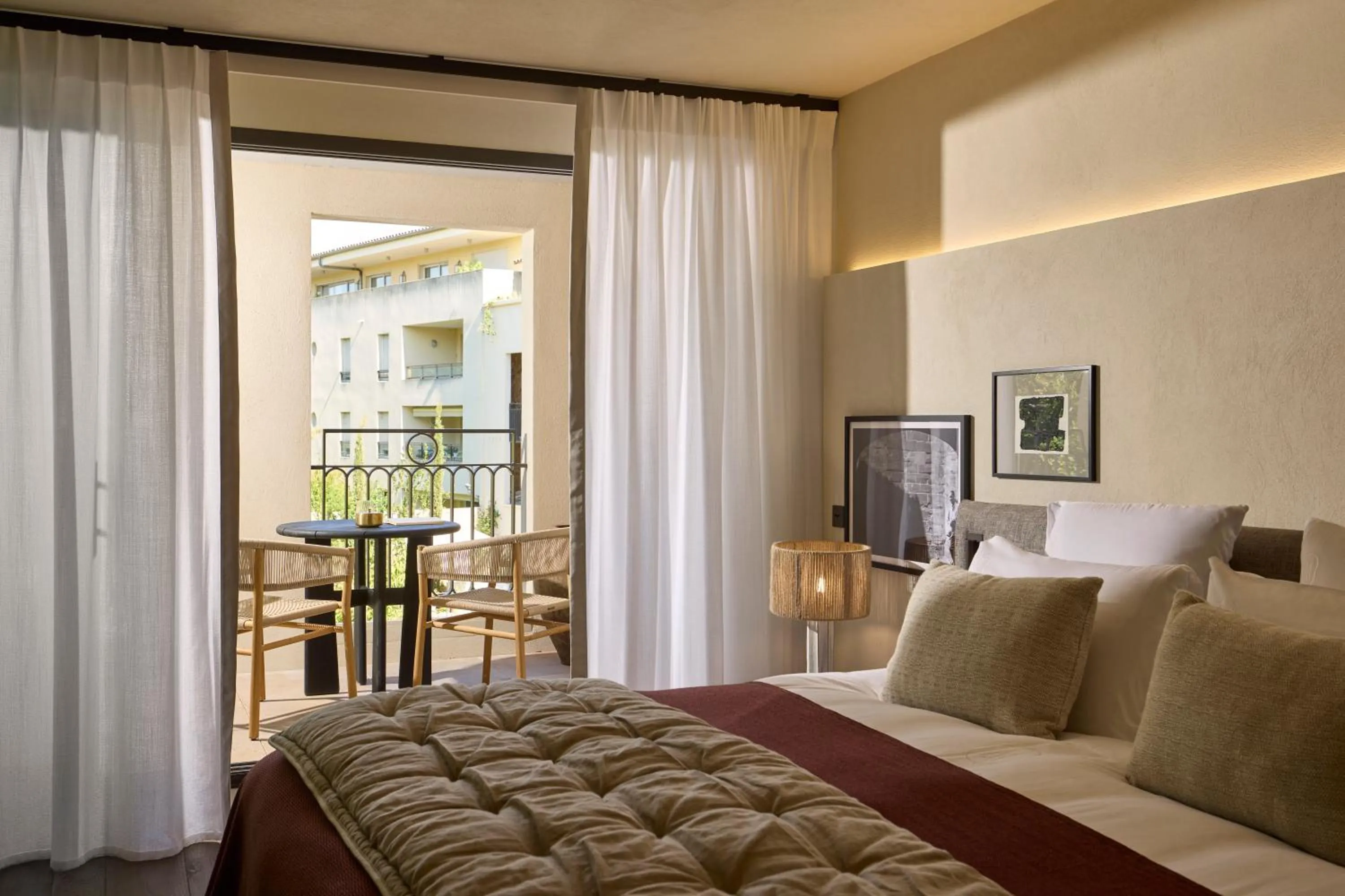 Balcony/Terrace, Bed in L'Isle de Leos Hotel & Spa - MGallery Collection