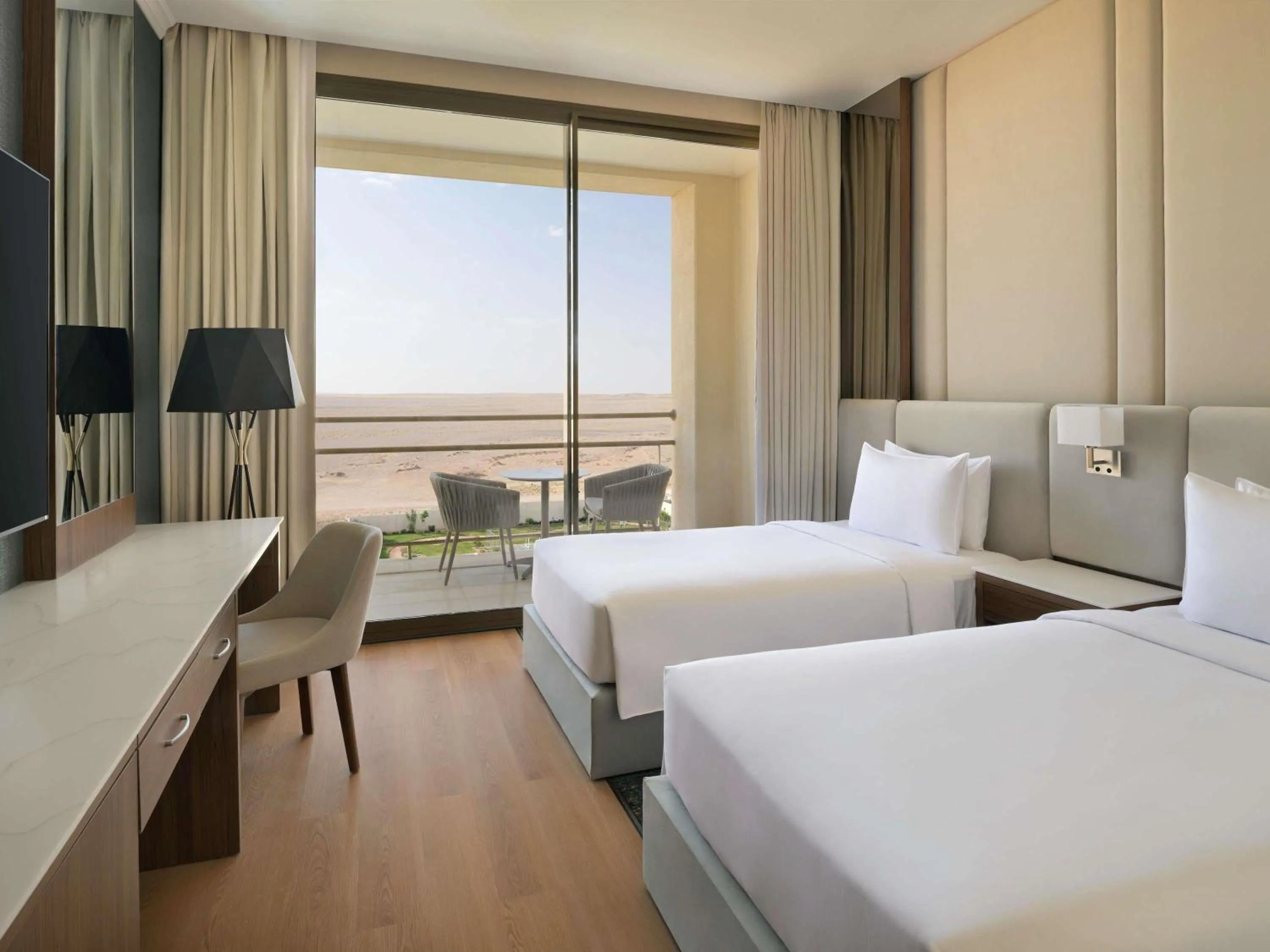 Bedroom, Bed in Mövenpick Hotel Waad Al Shamal