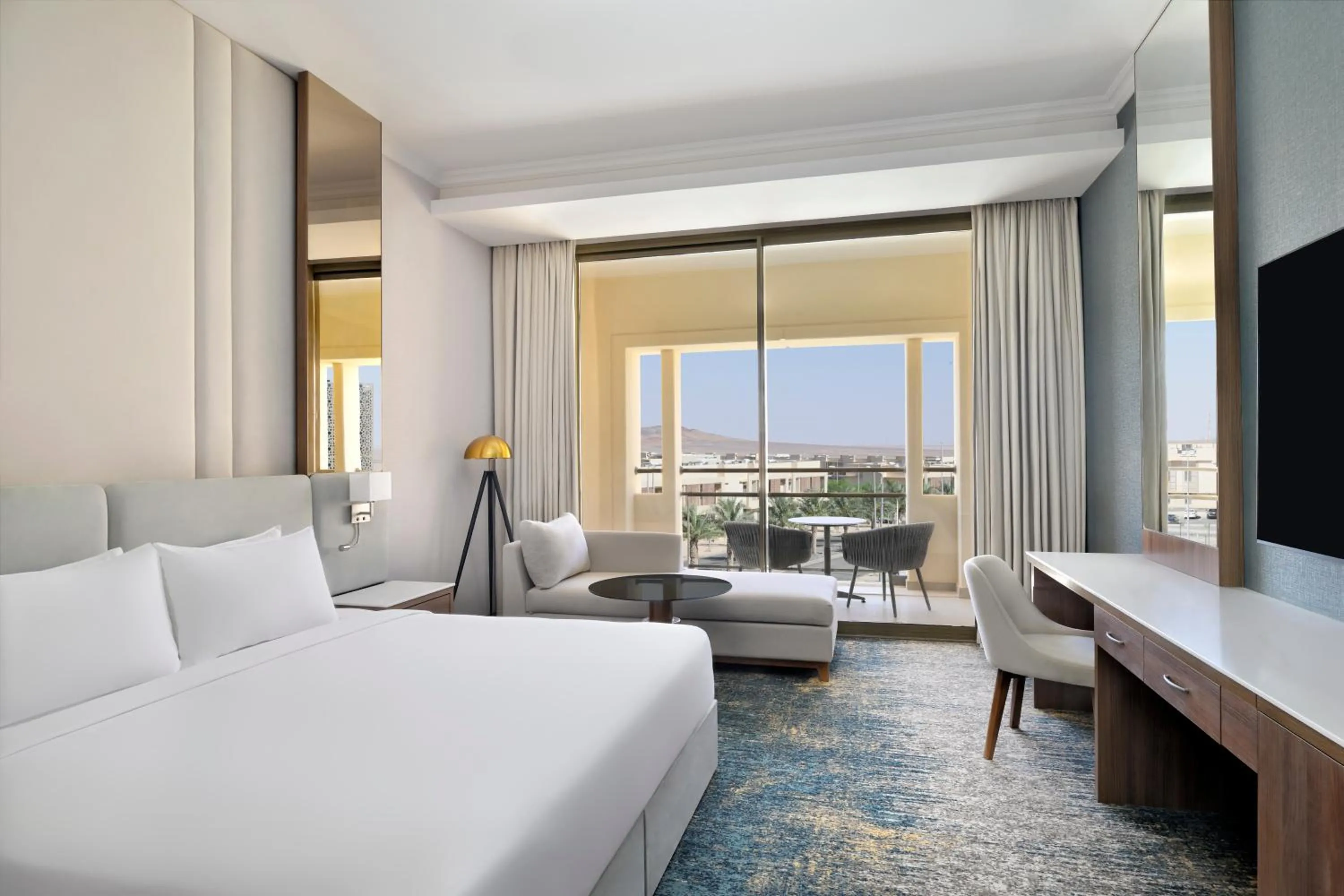 Photo of the whole room, Bed in Mövenpick Hotel Waad Al Shamal