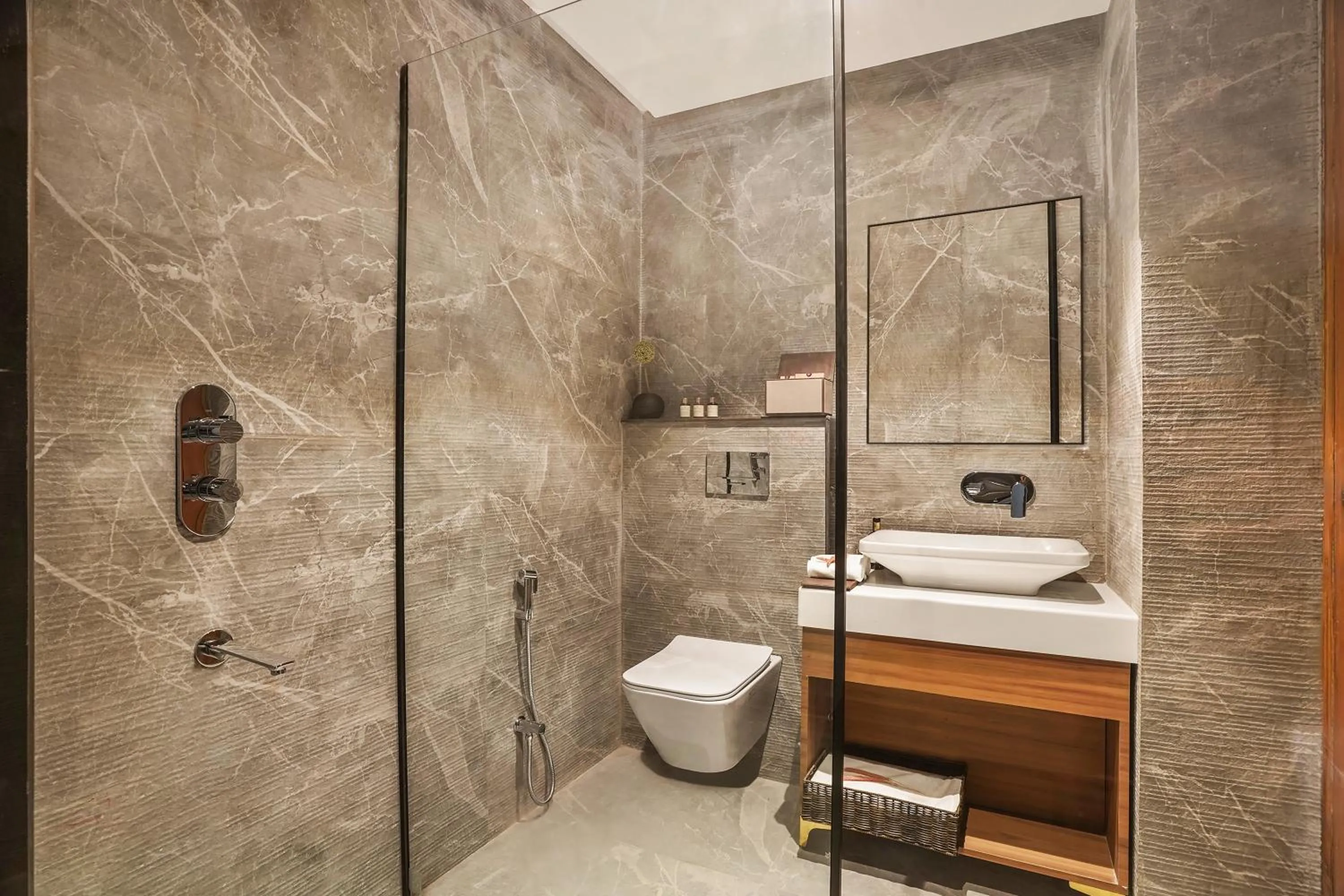 Bathroom in ZANA by the Ganges, Tapovan, Rishikesh