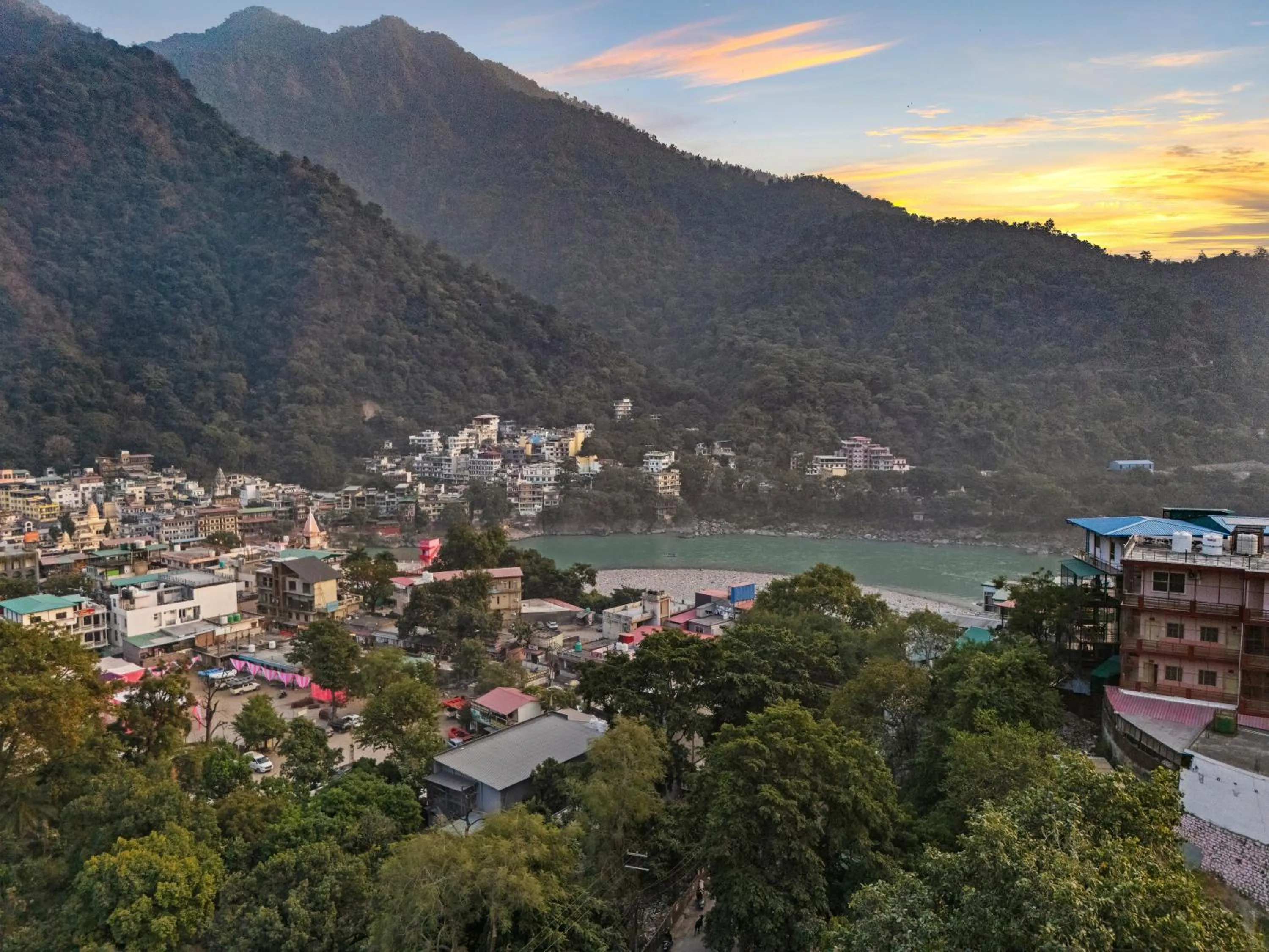 View (from property/room) in ZANA by the Ganges, Tapovan, Rishikesh