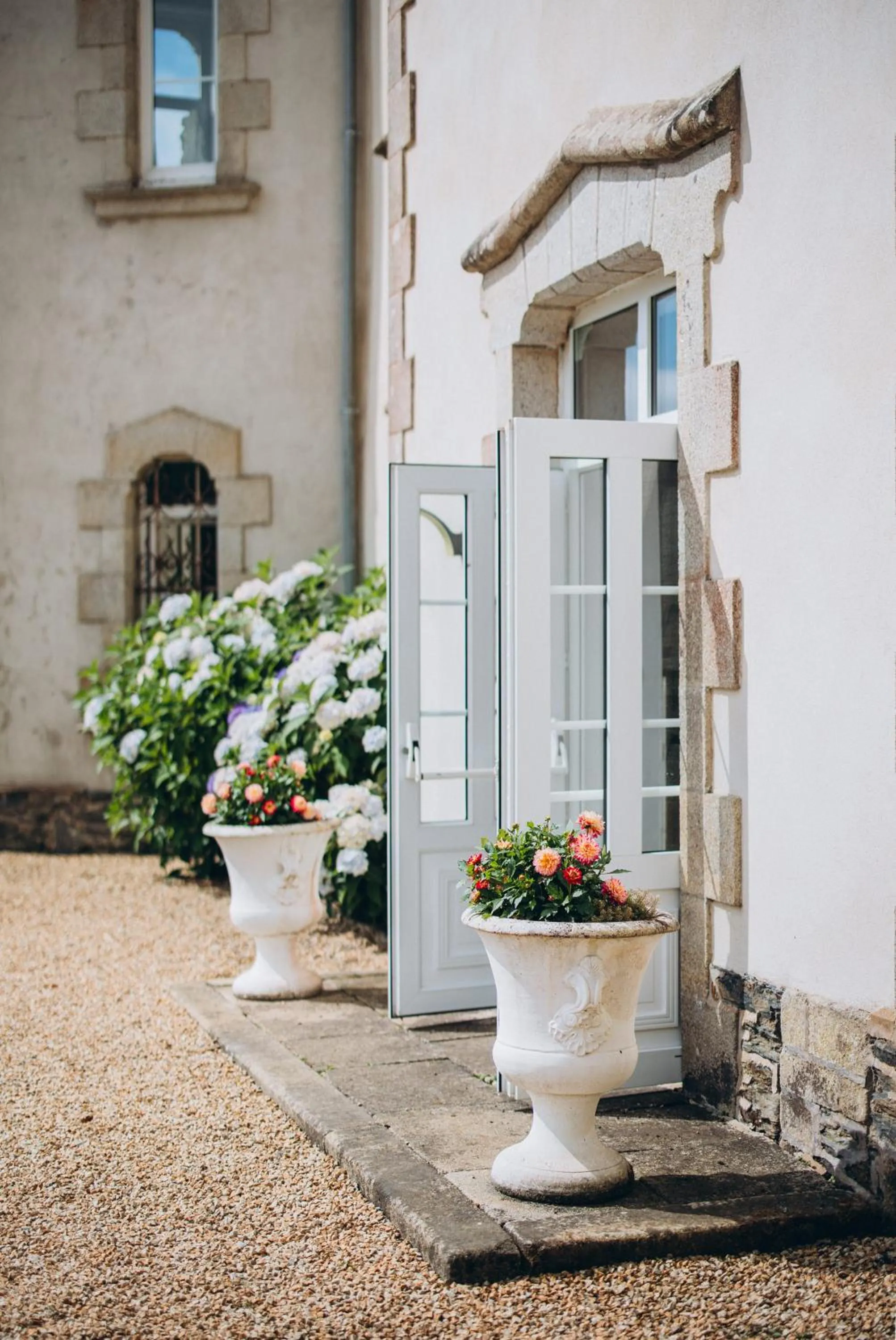 Garden view in Château de KERVOAZEC - Chambres d'hôtes