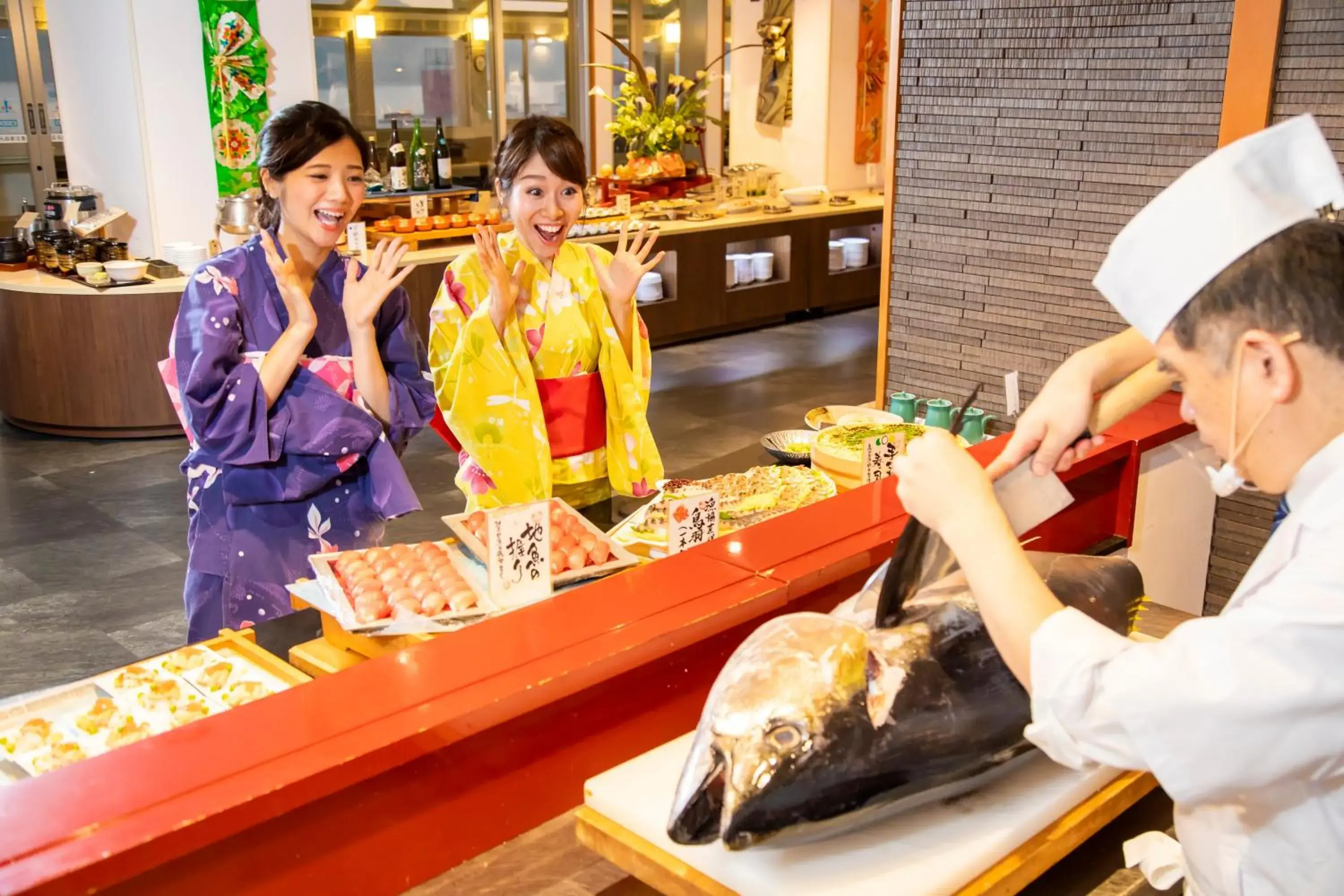 Room with Tatami Area with Ocean View South Wing - Buffet Dinner in Todaya Room with Tatami Area with Ocean View South Wing - Buffet Dinner in Todaya