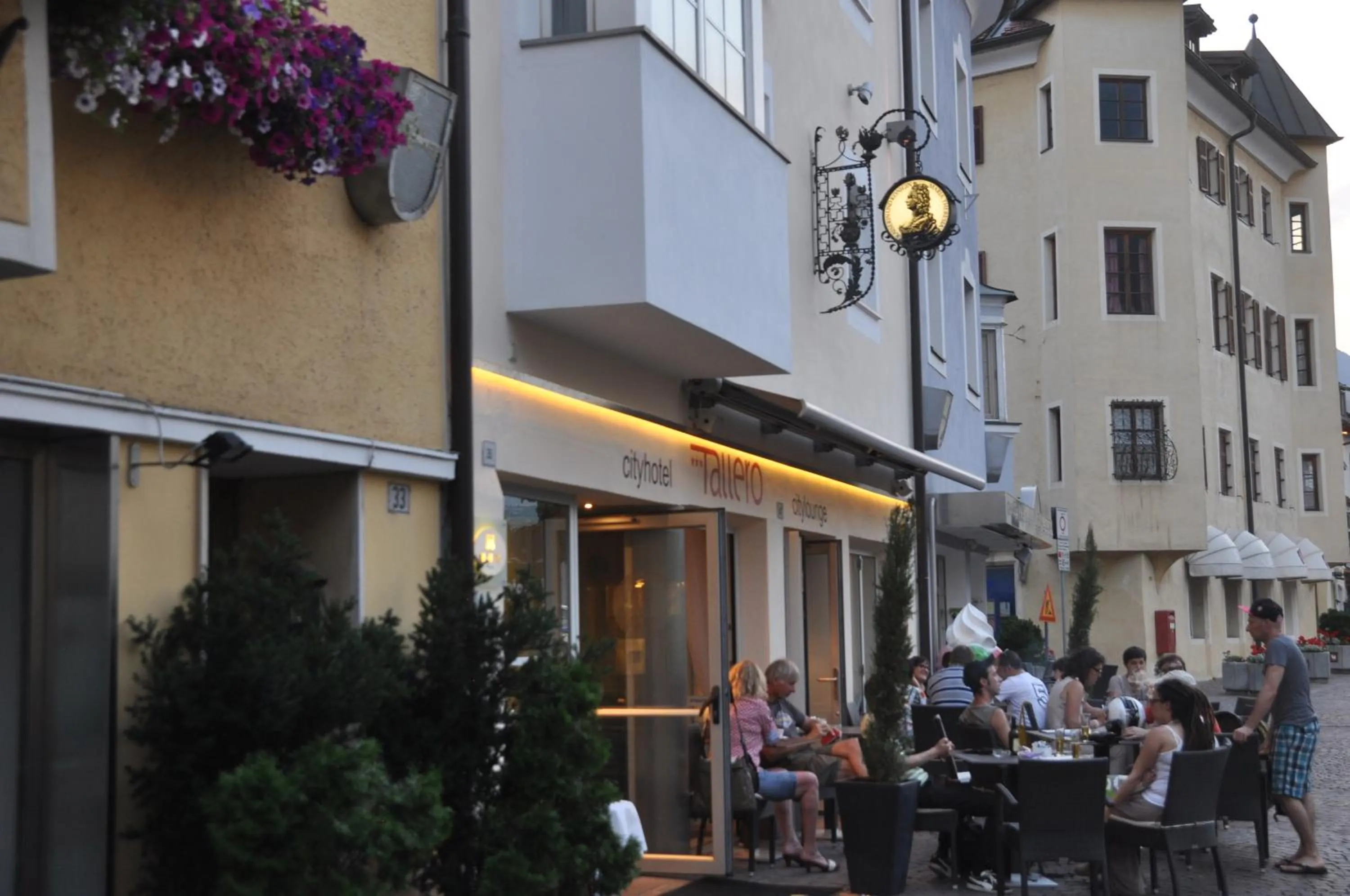 Patio in Cityhotel Tallero