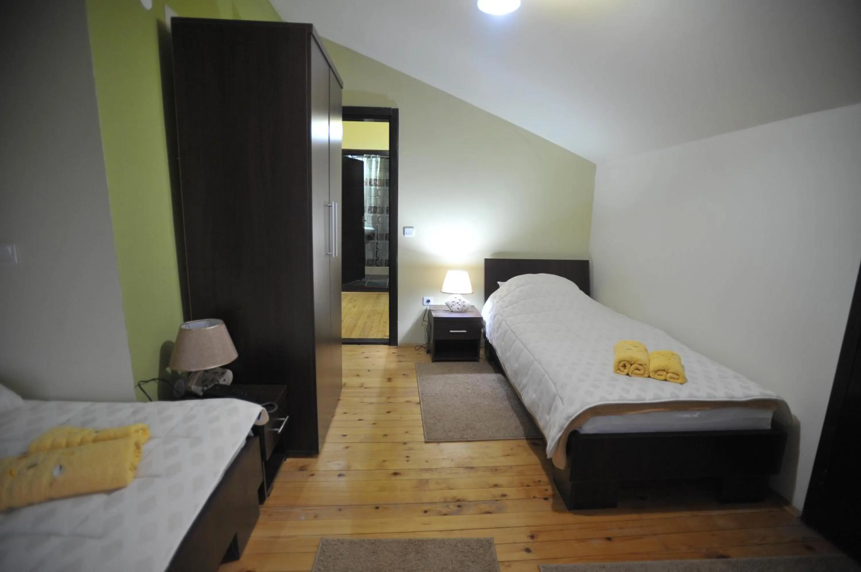 Bed in Garni Hotel City