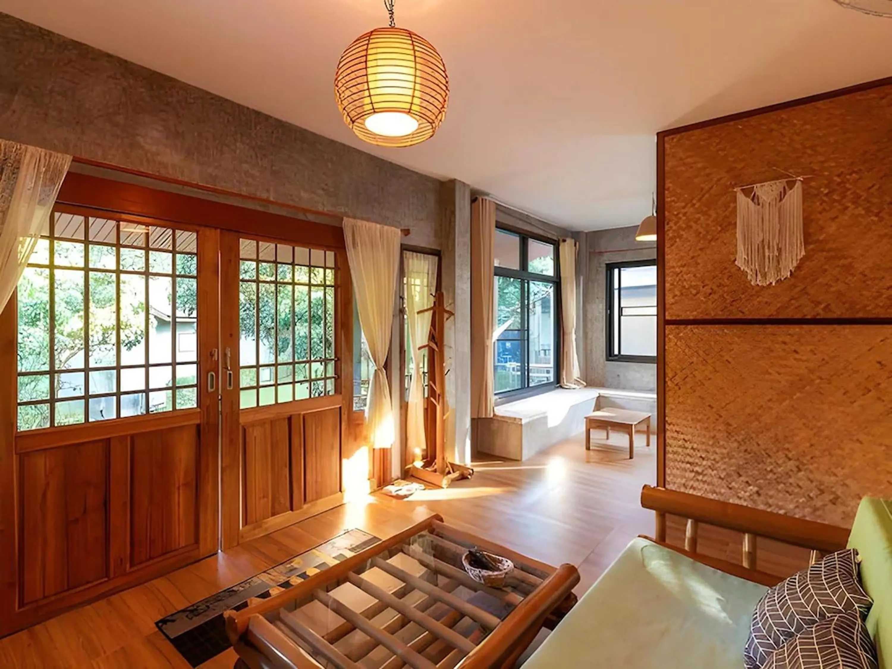 Seating area in Lion Cafe Resort