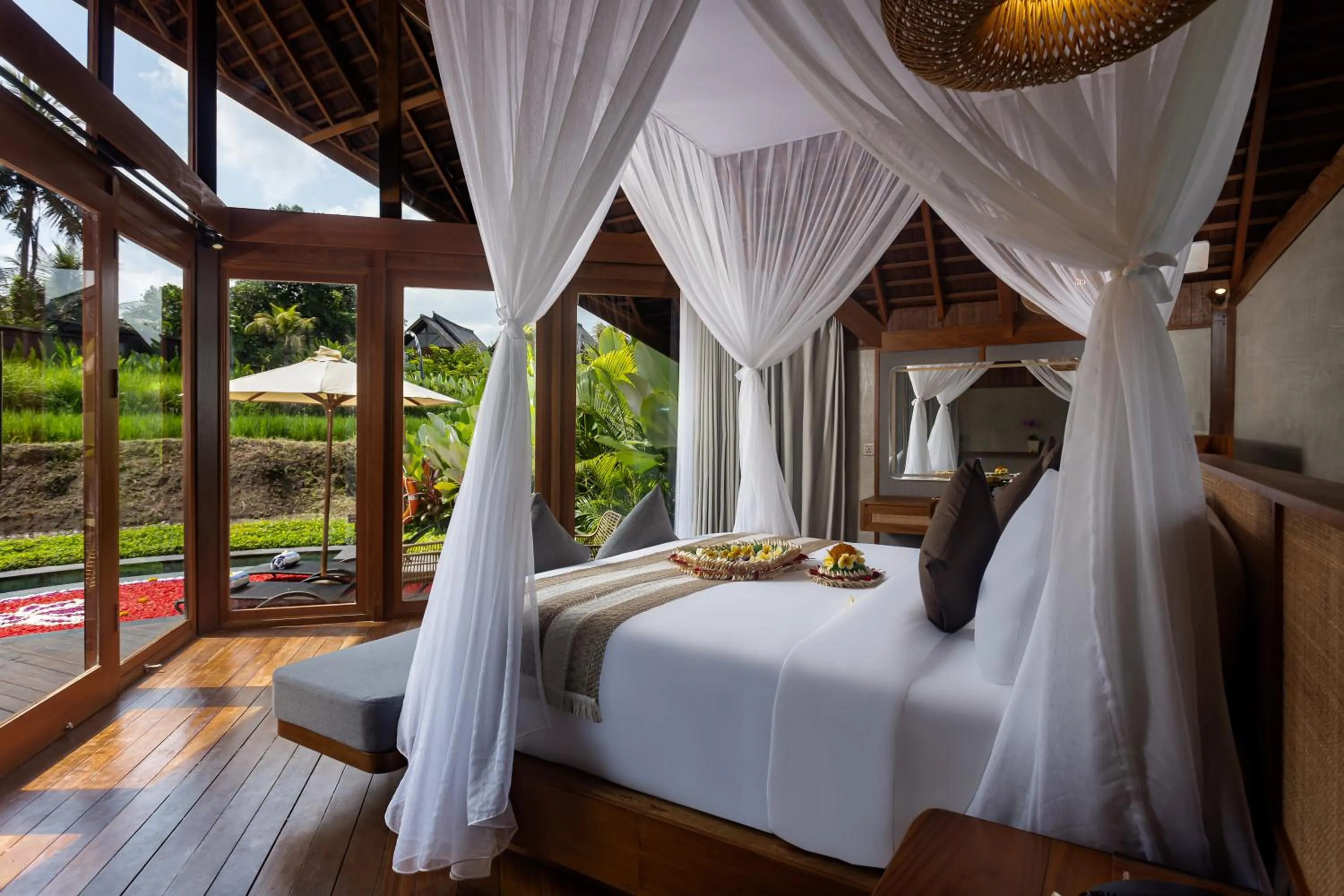 Bed in The Pulu Villas by GenuineHost