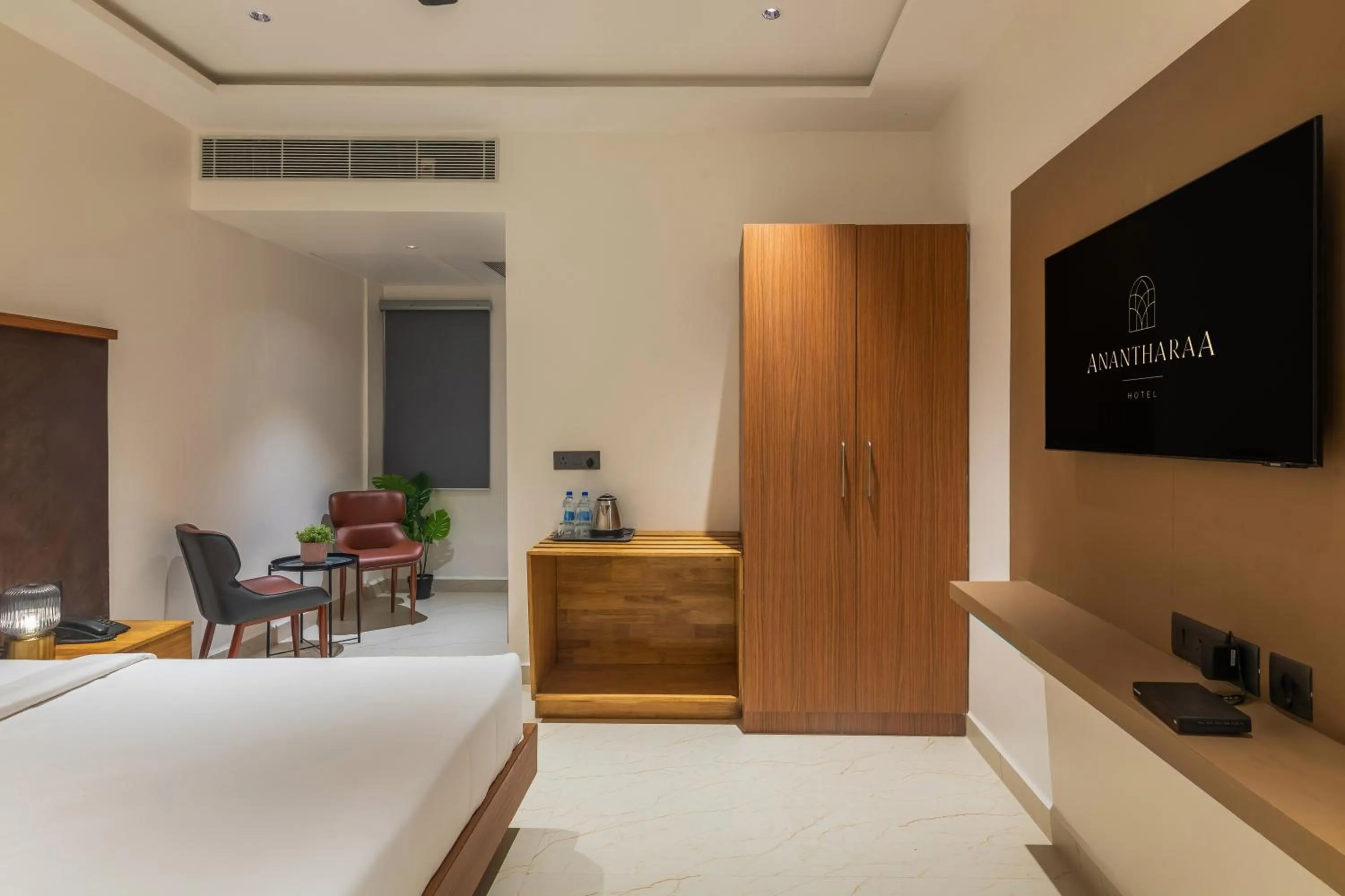 Bed in Anantharaa Hotel