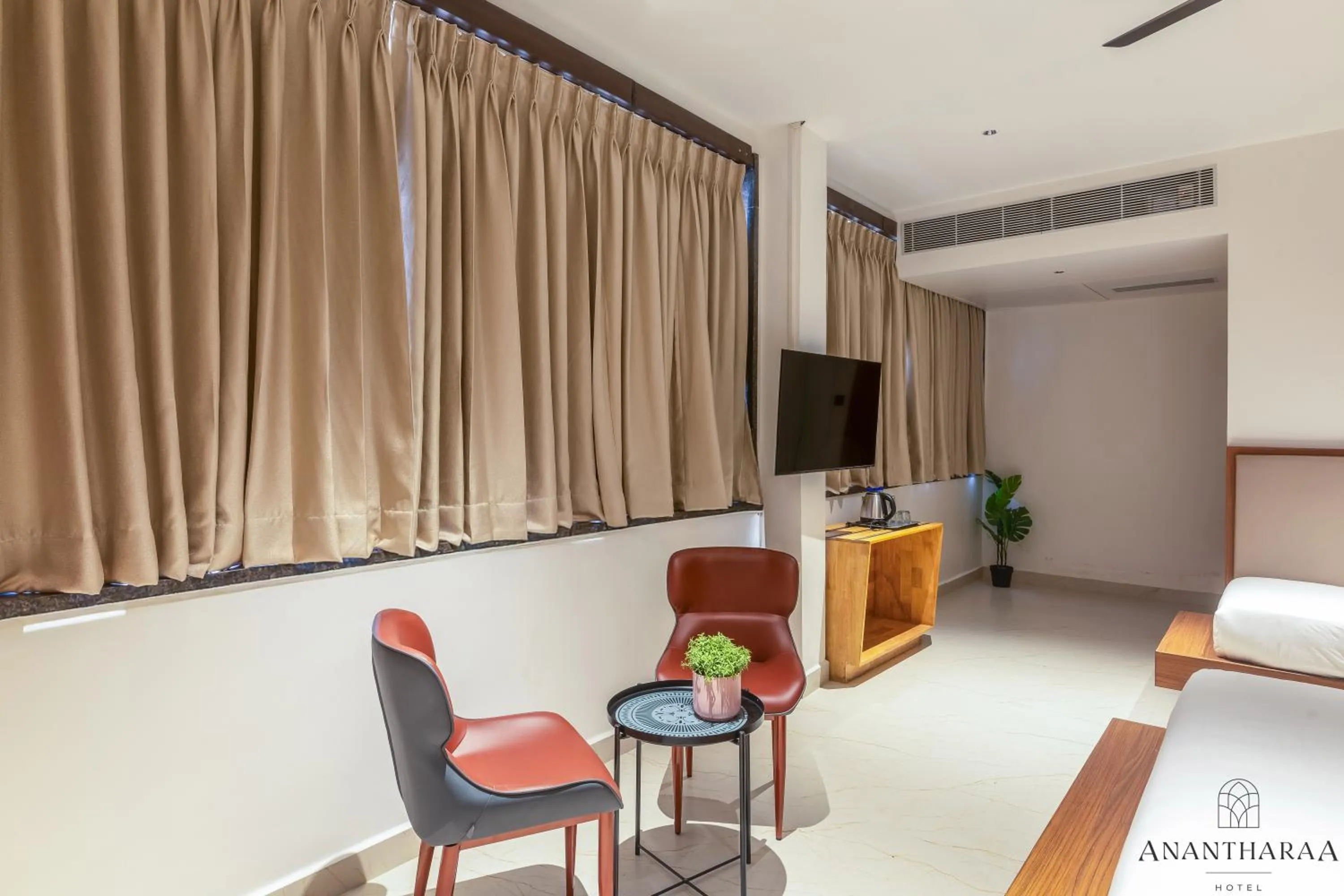 Seating area in Anantharaa Hotel