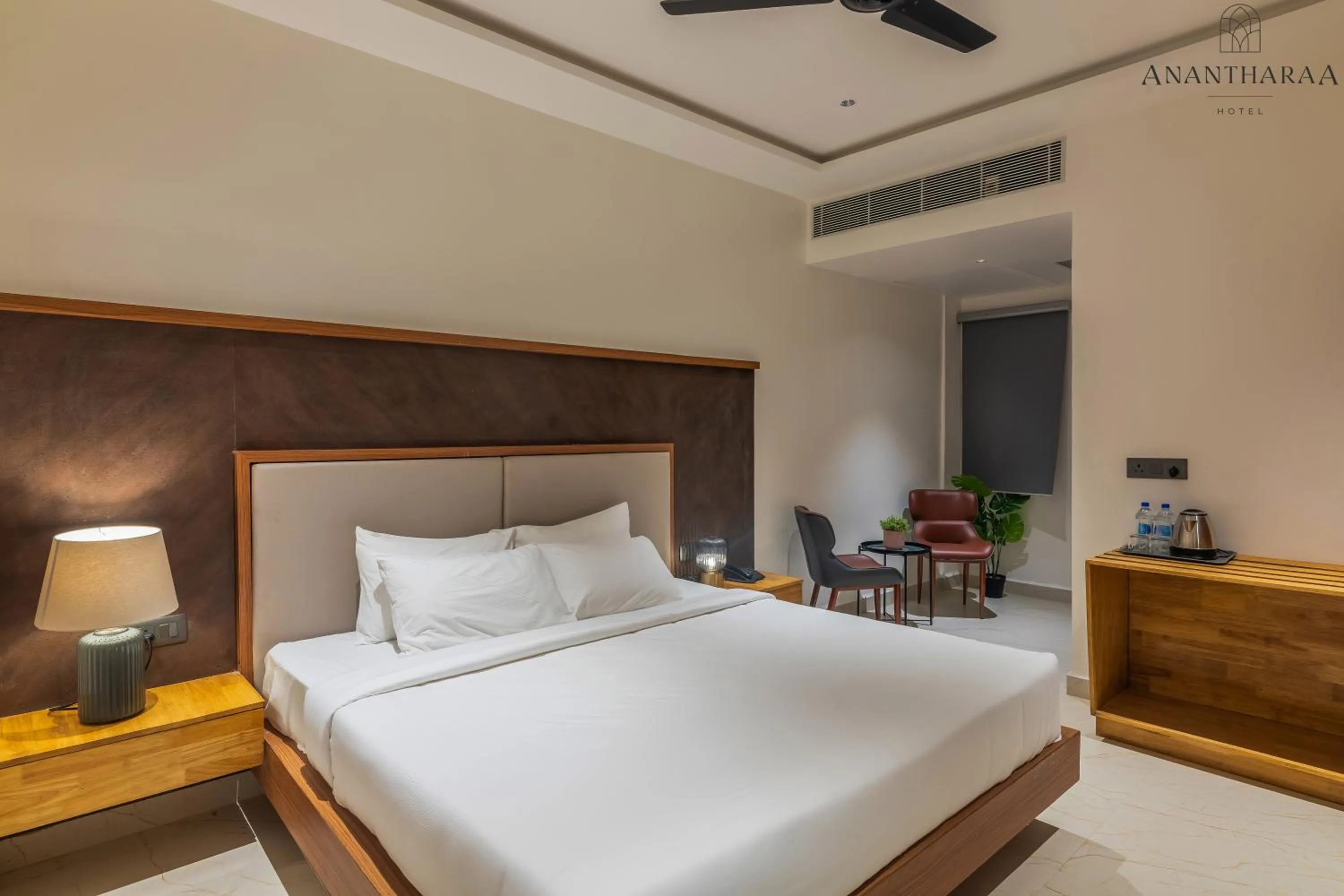 Bed in Anantharaa Hotel