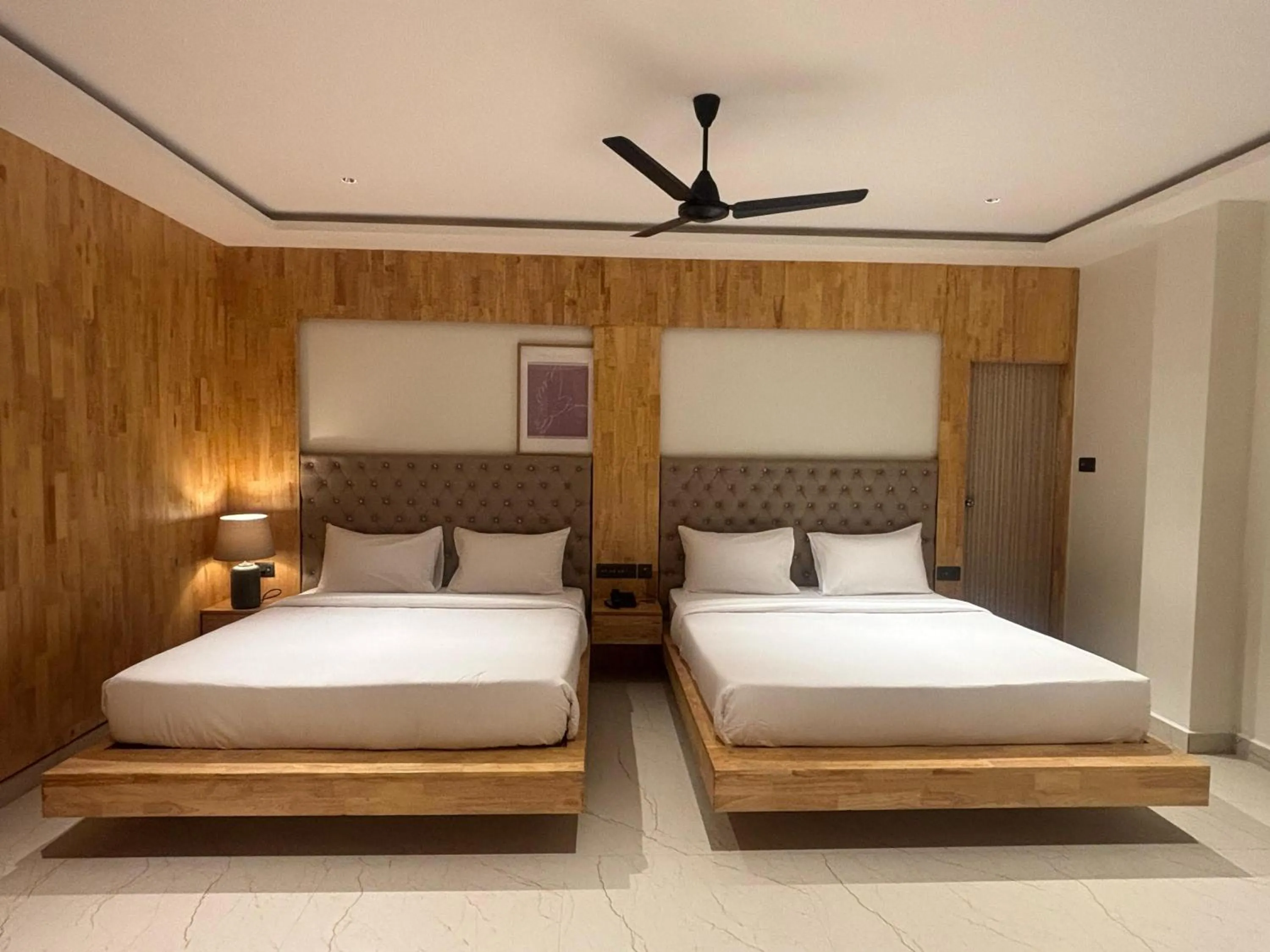 Bed in Anantharaa Hotel