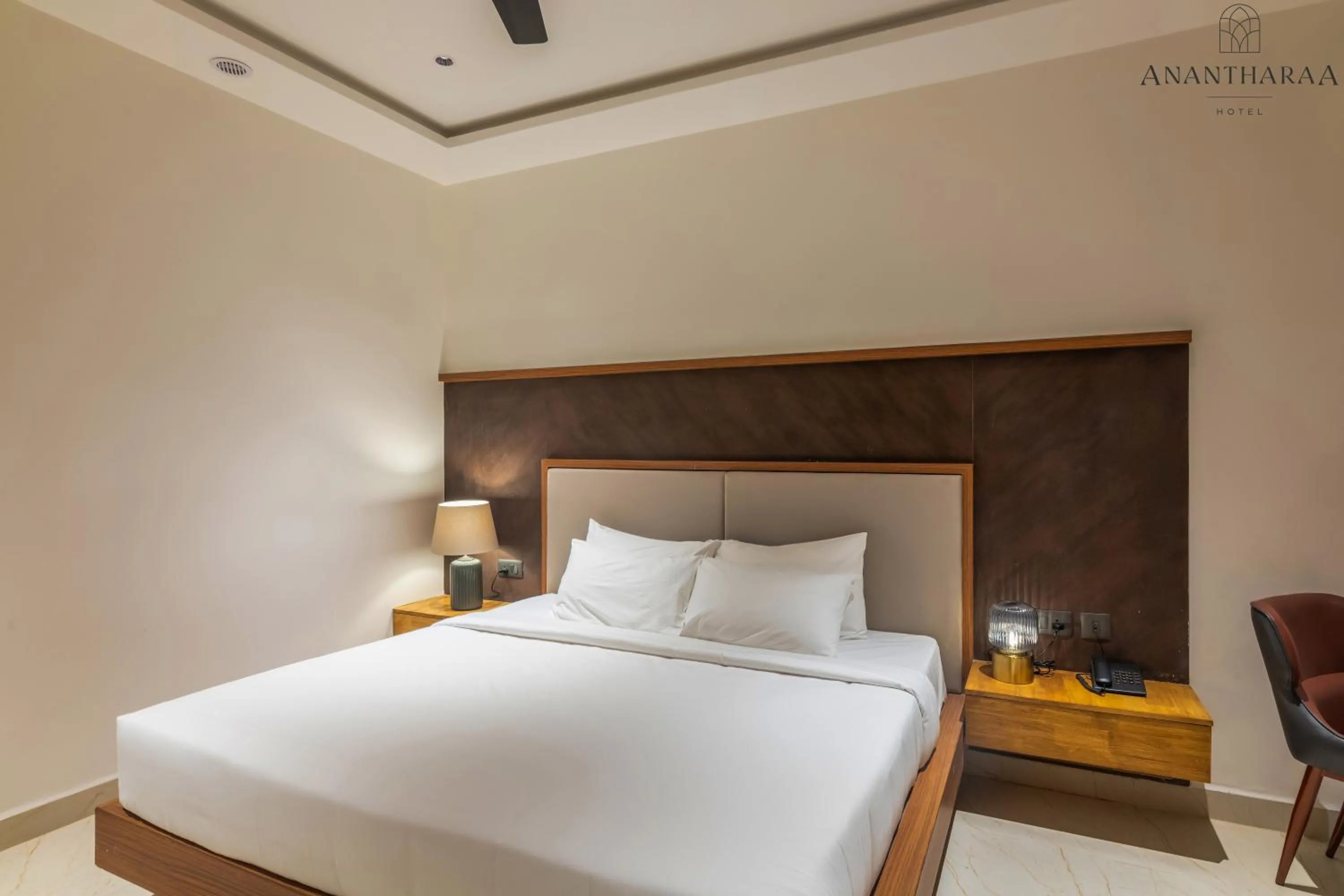 Bed in Anantharaa Hotel