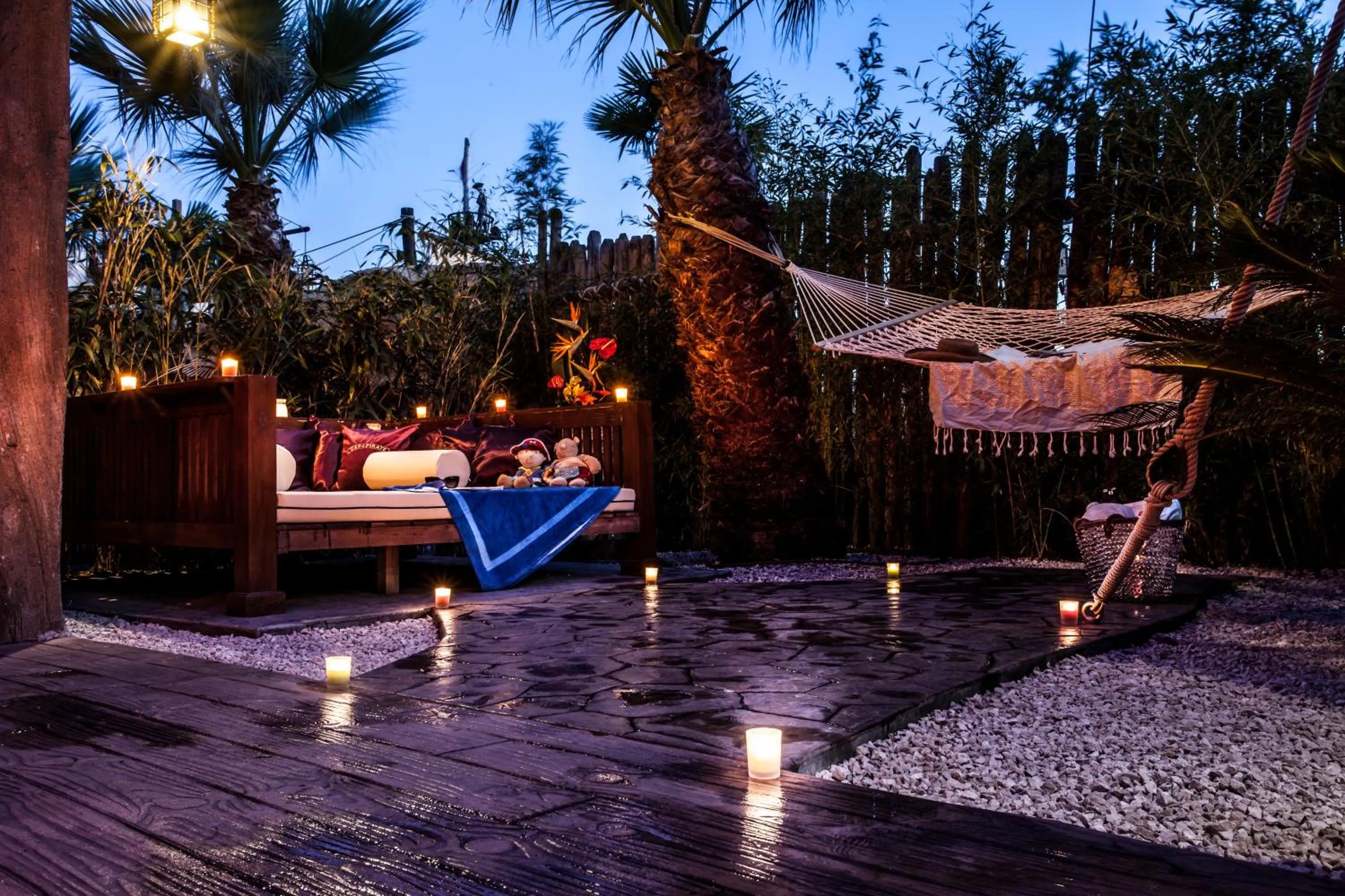 Patio in Hôtel Cap Pirate