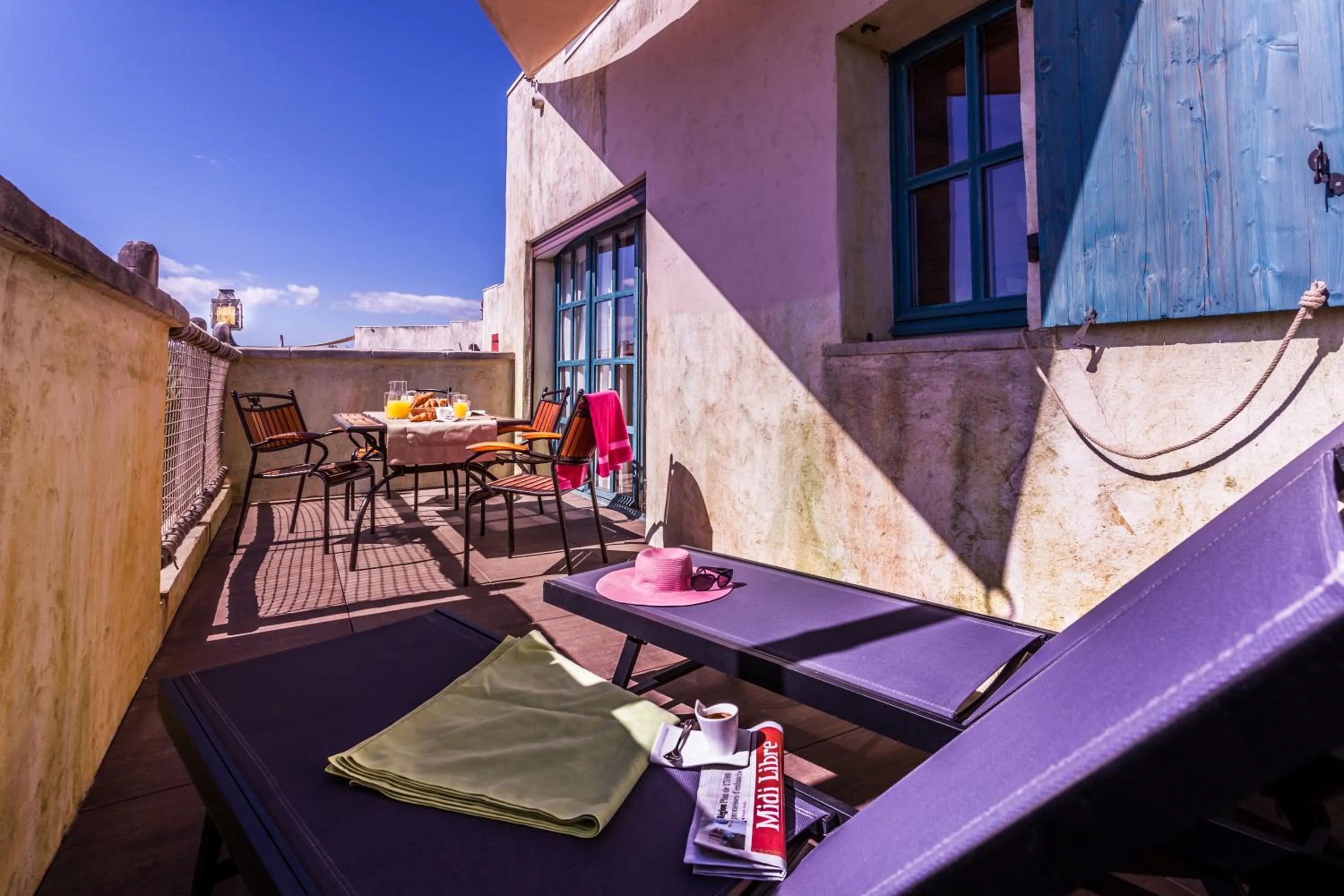 Balcony/Terrace in Hôtel Cap Pirate