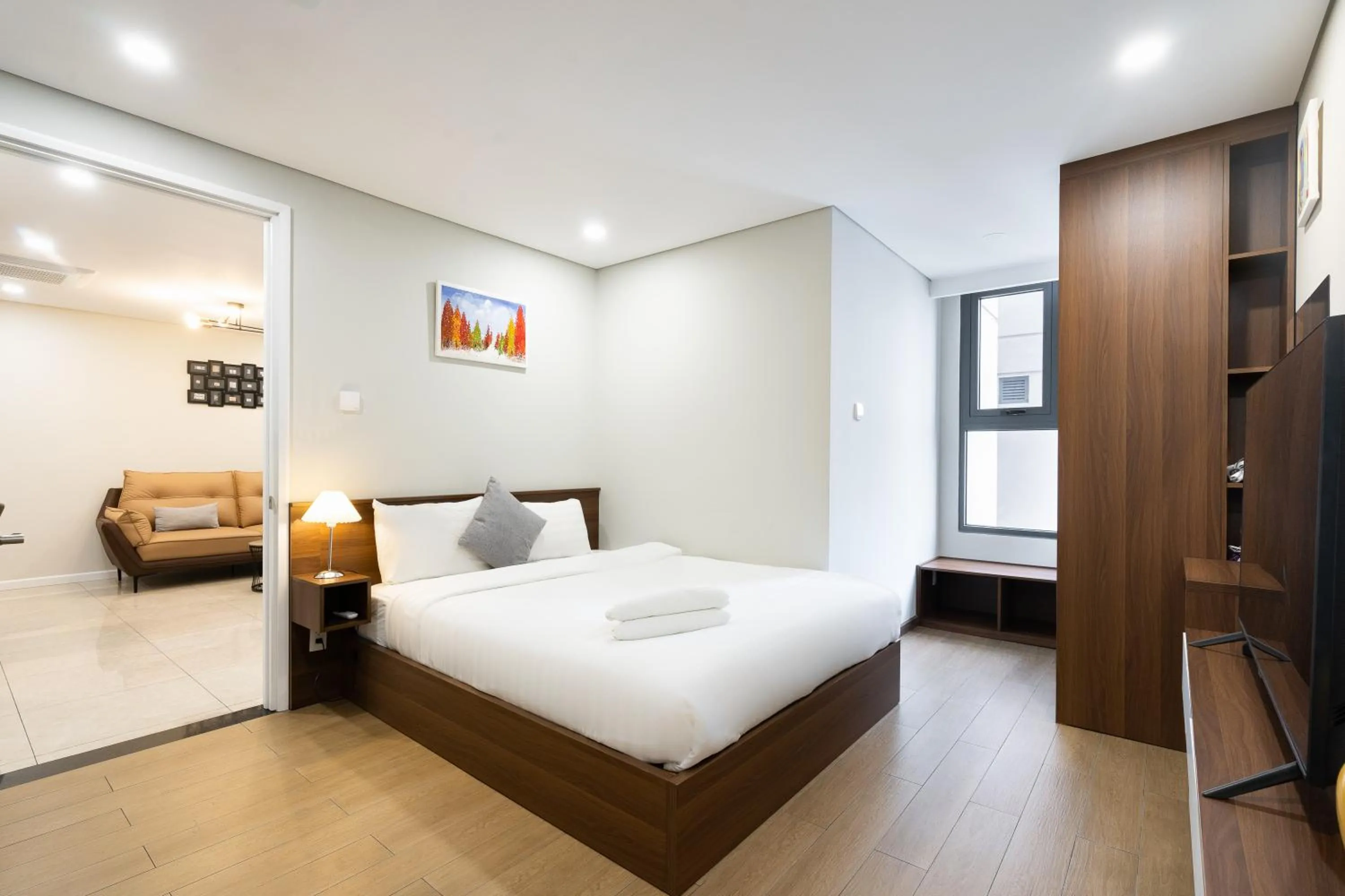 Bed in Great View Vinh Hoi Apartment