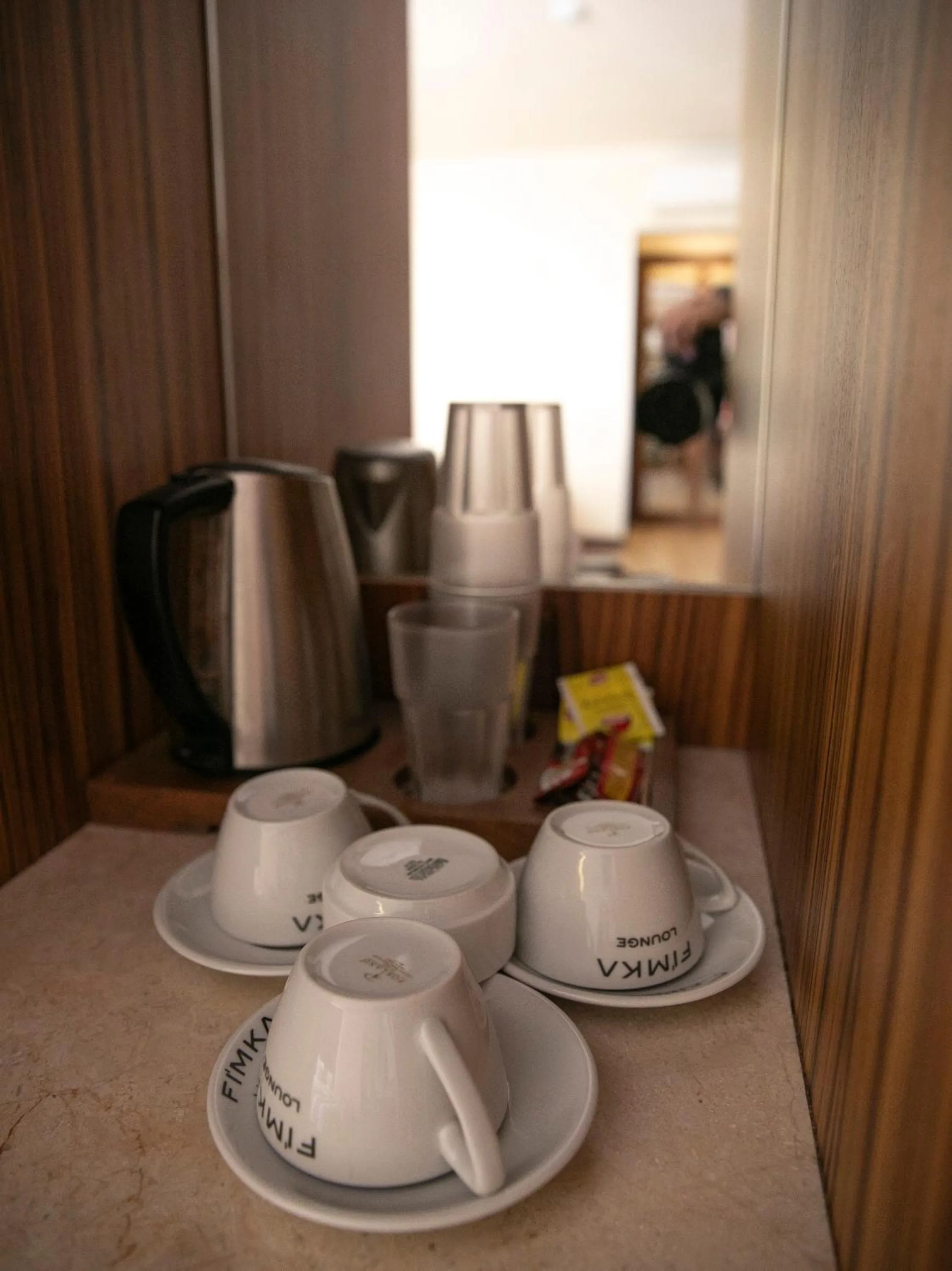 Coffee/tea facilities in Fimka Hotel