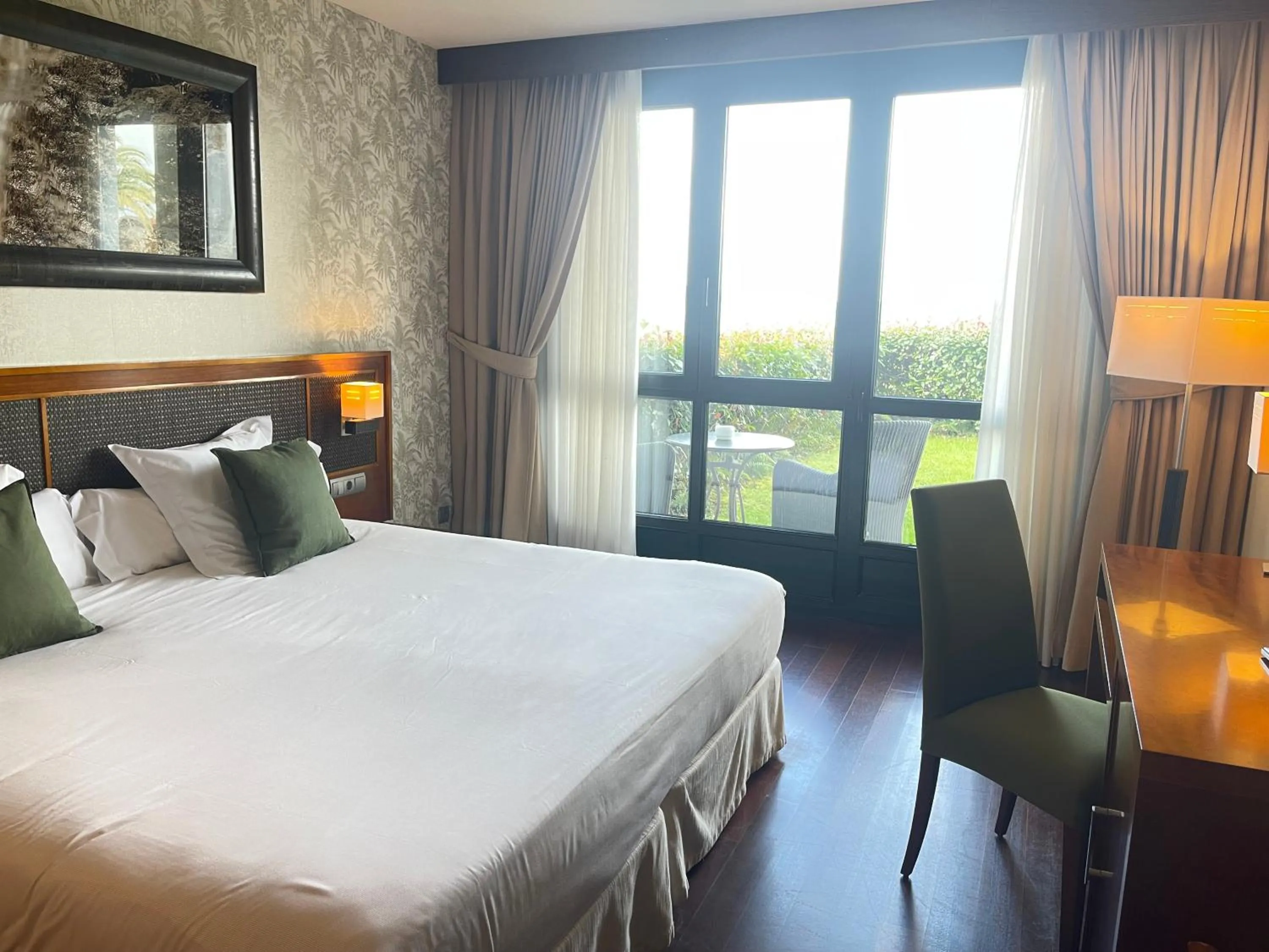 Bed in Hosteria de Torazo Nature Hotel & Spa