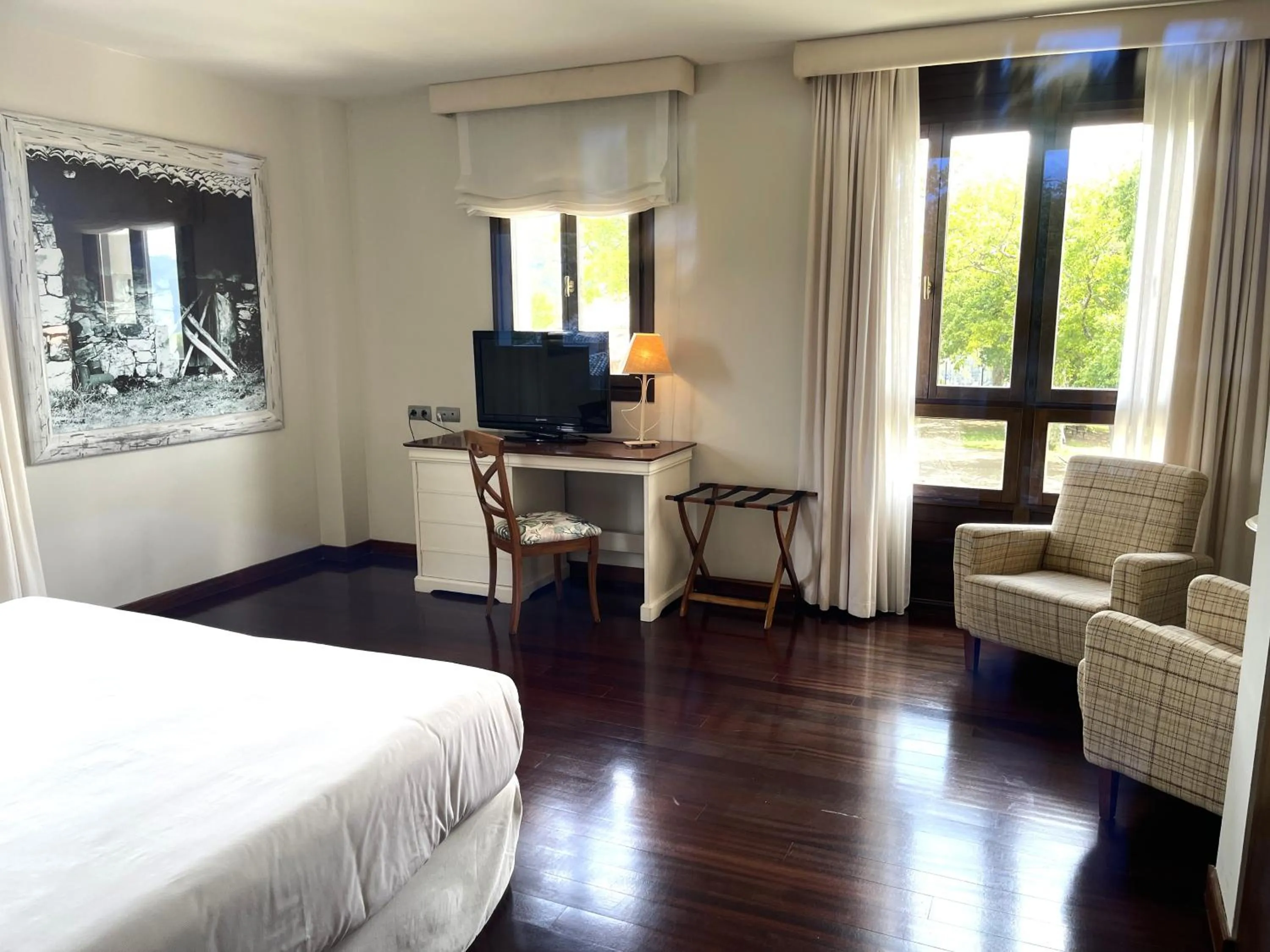 Bed in Hosteria de Torazo Nature Hotel & Spa