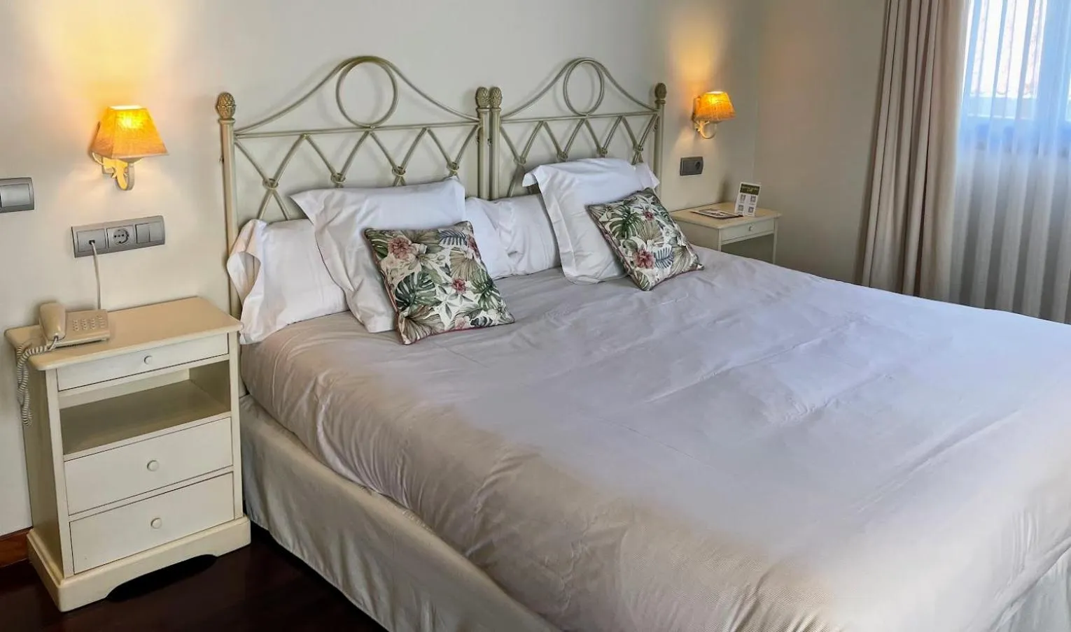 Bed in Hosteria de Torazo Nature Hotel & Spa