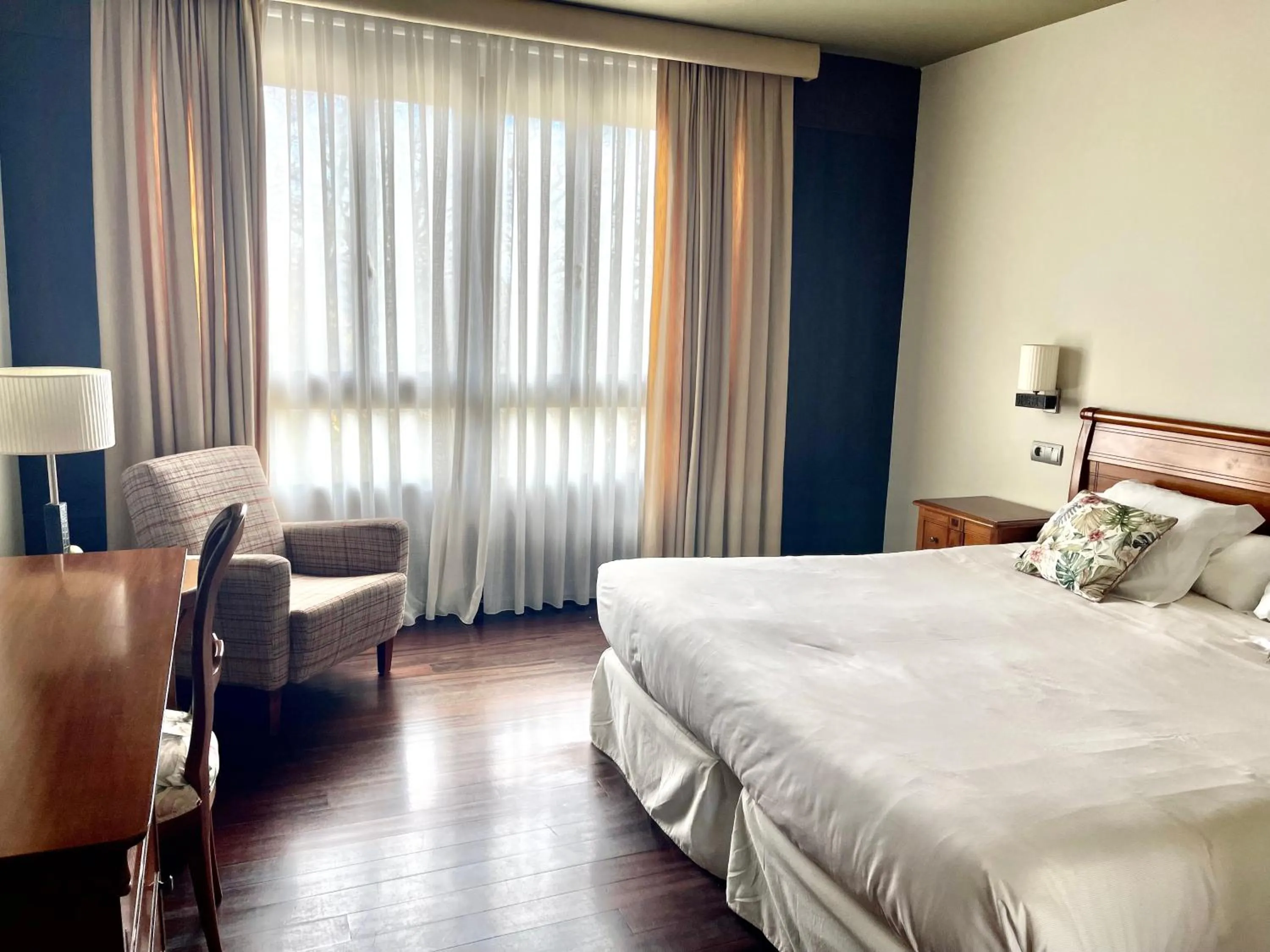 Bed in Hosteria de Torazo Nature Hotel & Spa