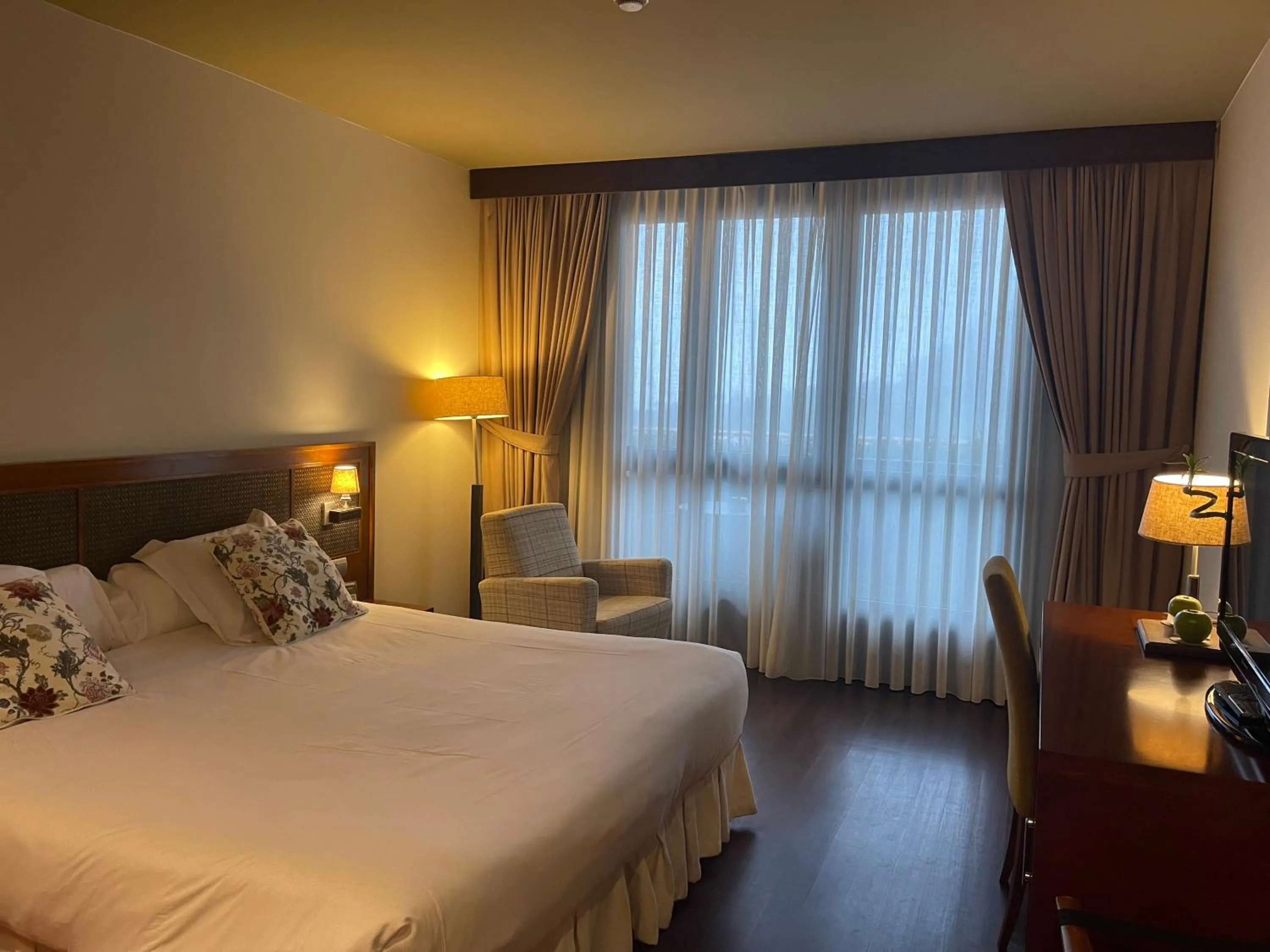 Bed in Hosteria de Torazo Nature Hotel & Spa