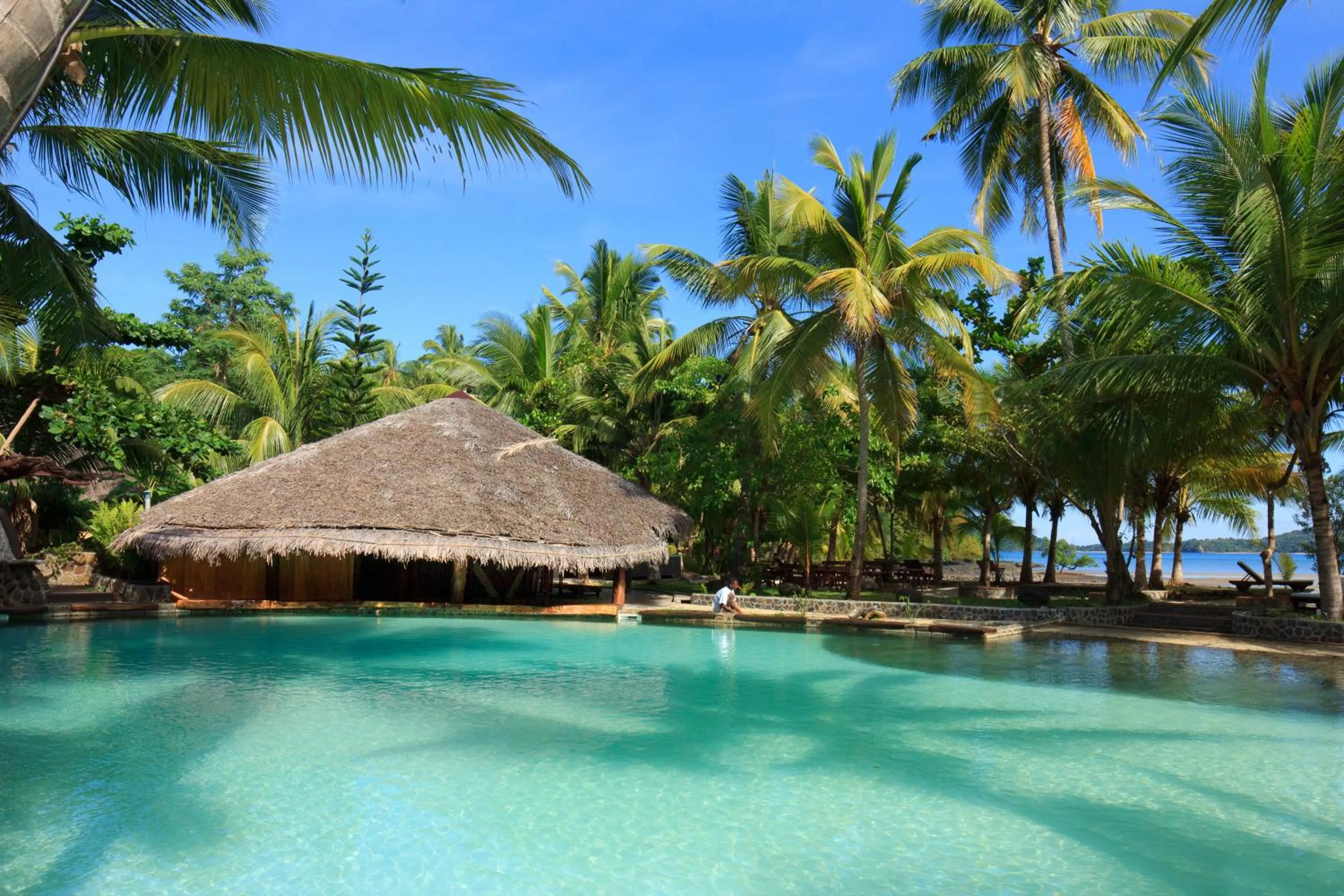 Swimming pool in Ravintsara Wellness Hotel
