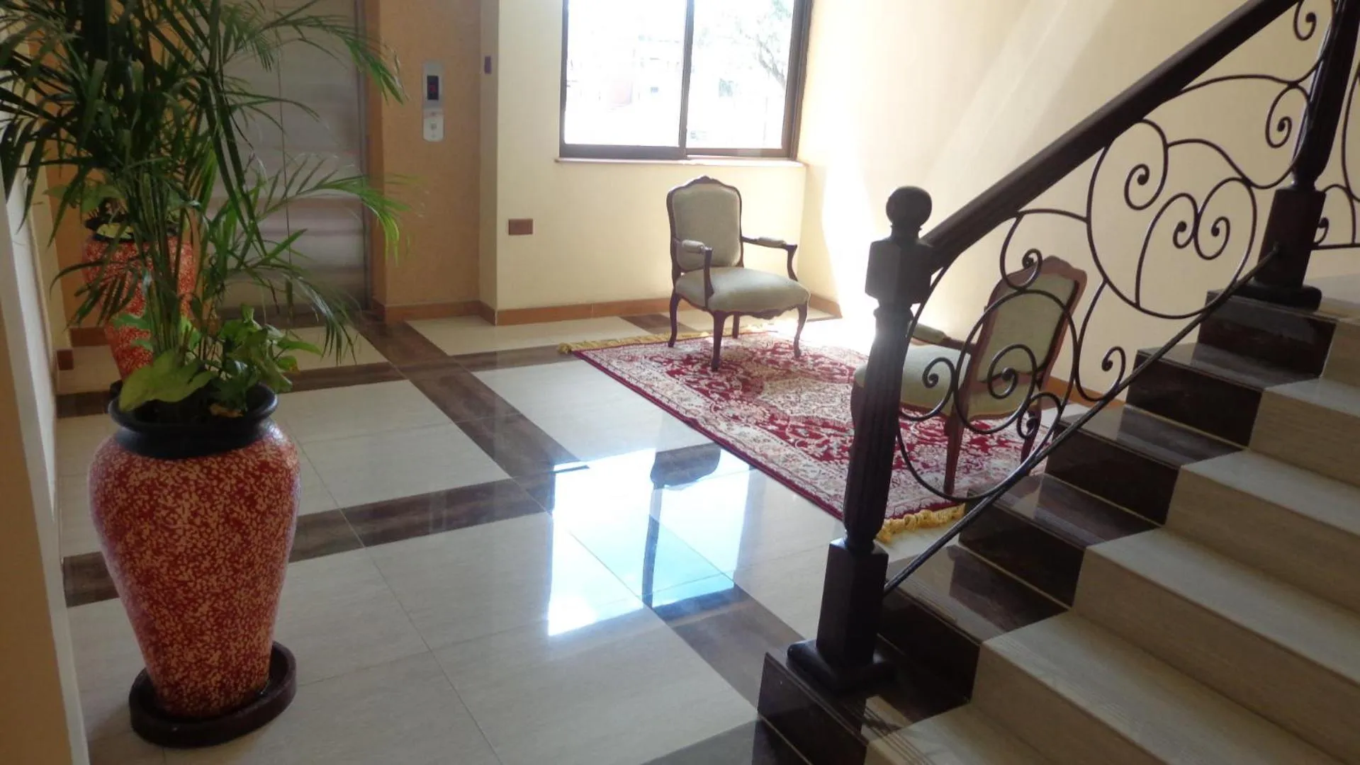 Decorative detail in Eagle Palace Hotel