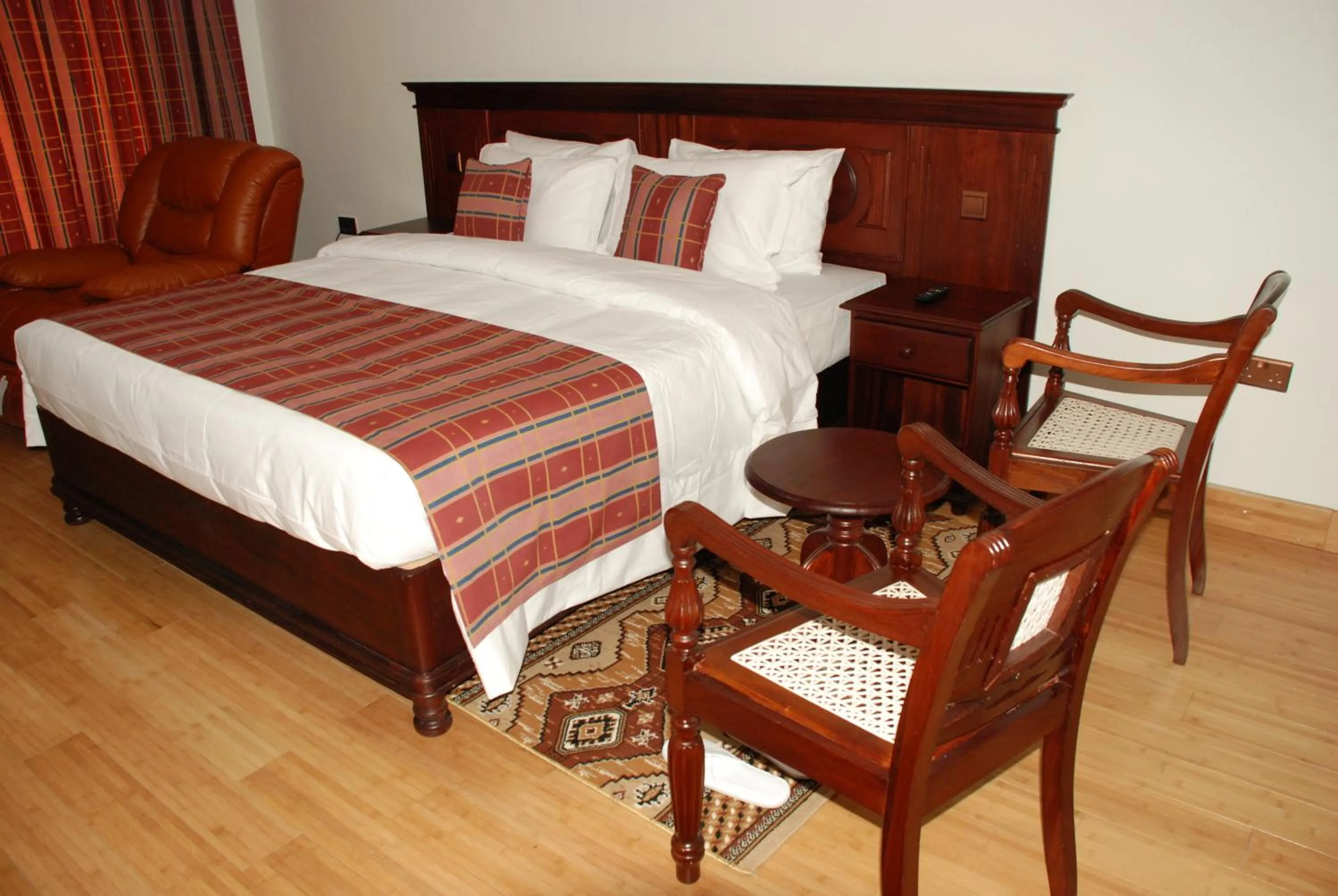 Bed in Eagle Palace Hotel