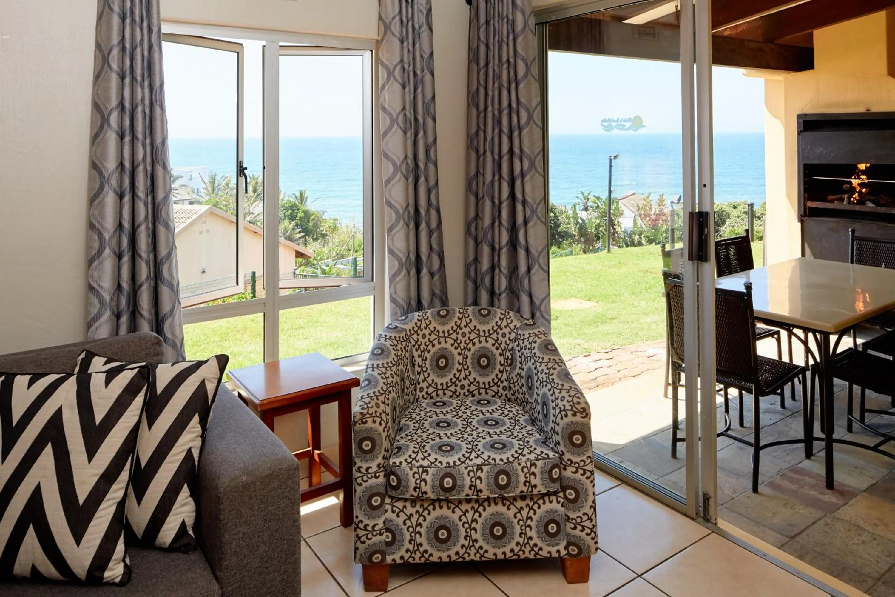 Living room in First Group Chaka's Rock Chalets