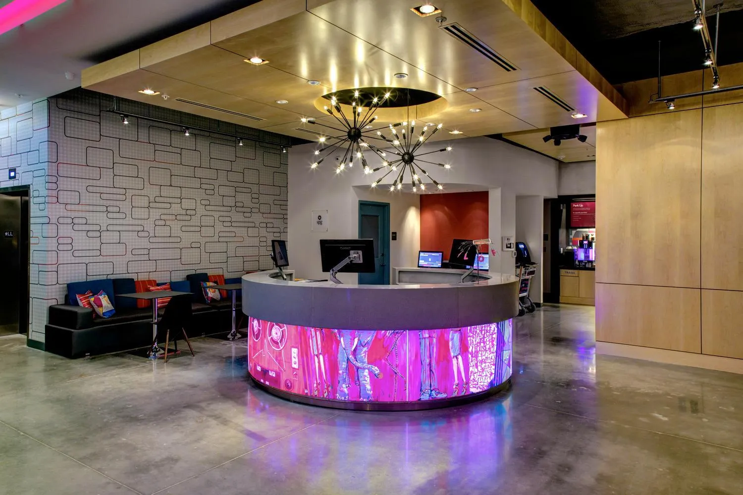 Lobby or reception in Aloft Durham Downtown