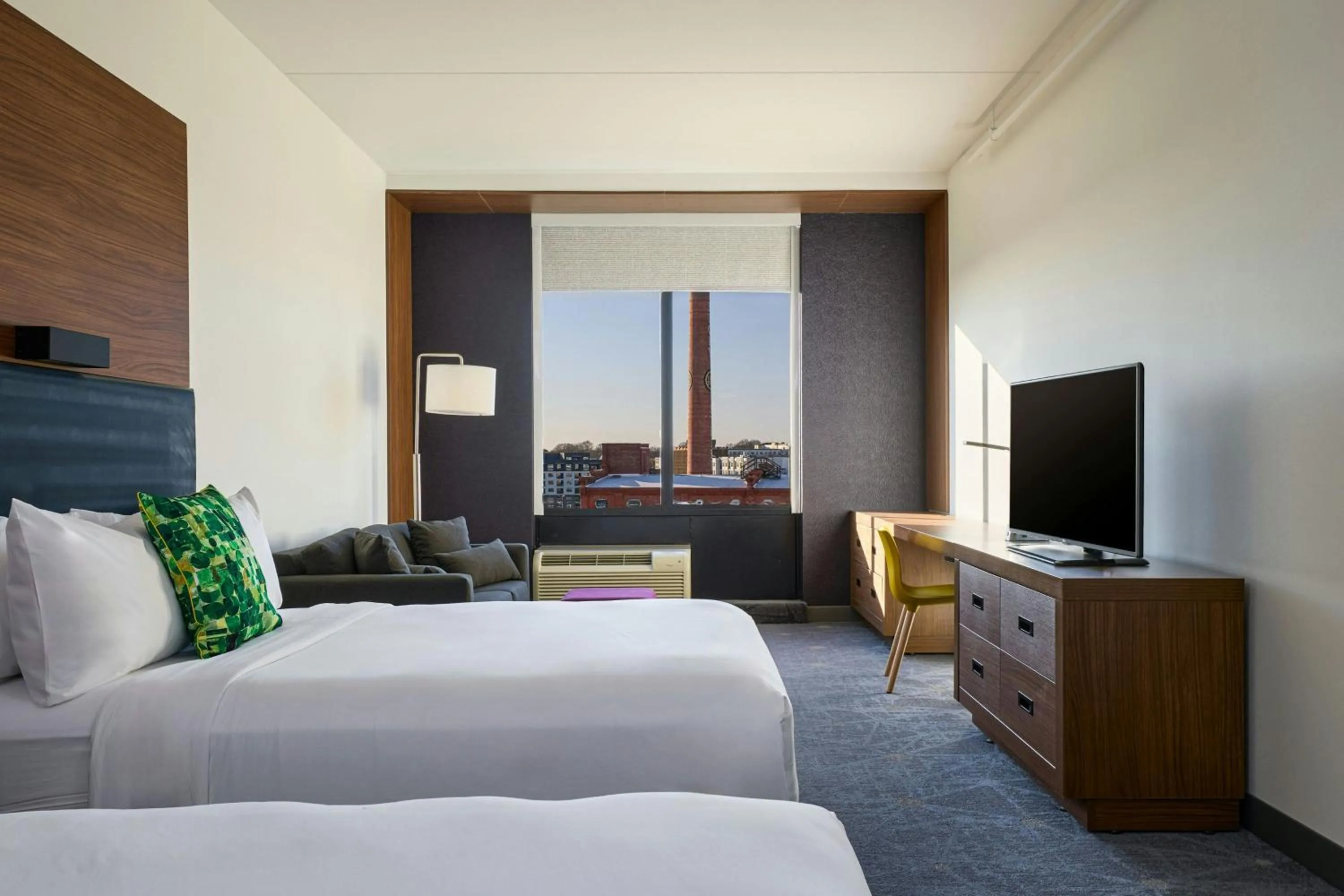 Photo of the whole room, Bed in Aloft Durham Downtown